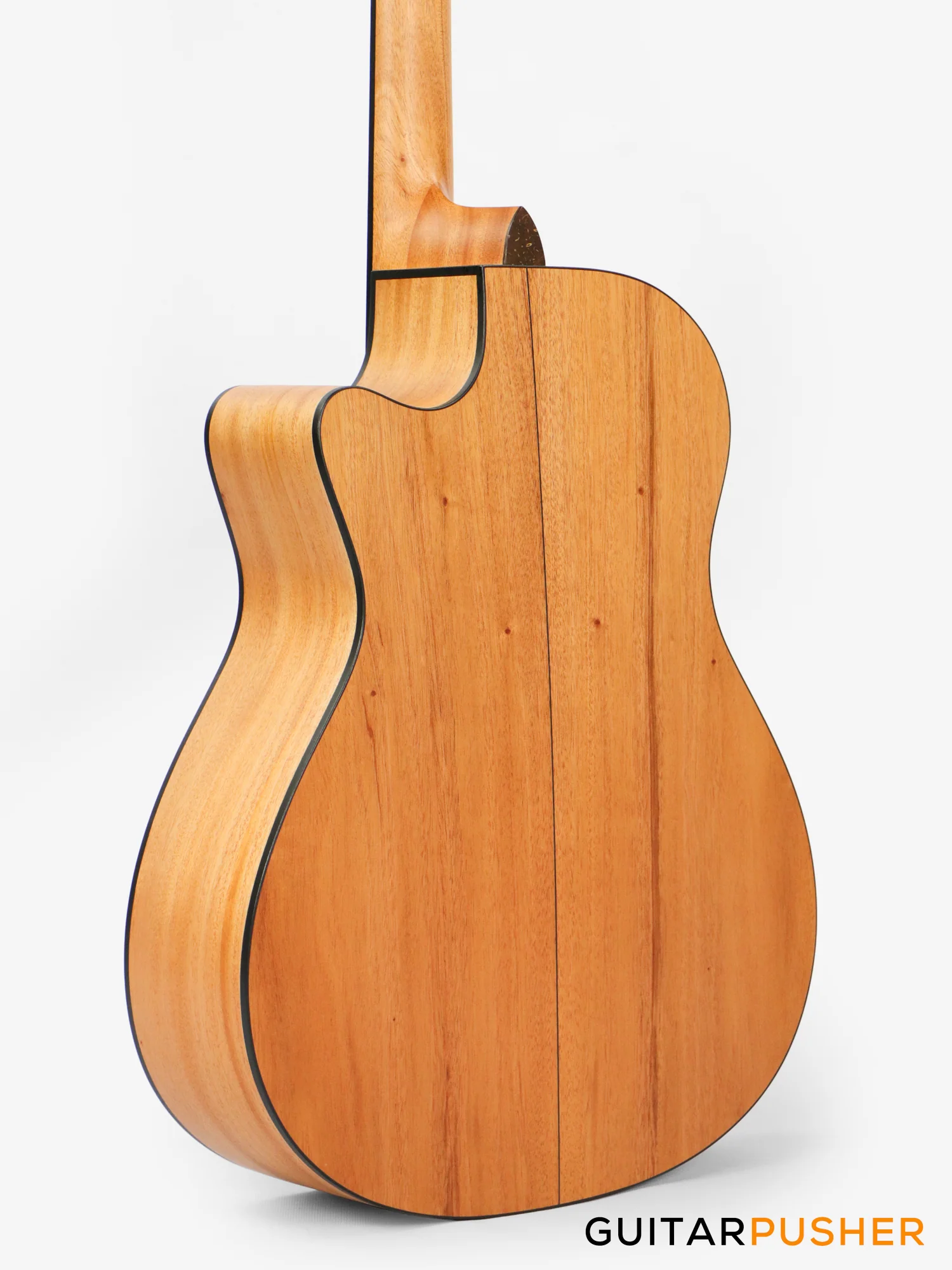 Alama Grand Auditorium Cutaway All-Solid Wood Gmelina/Philippine Mahogany Acoustic Guitar - Natural - Image 8