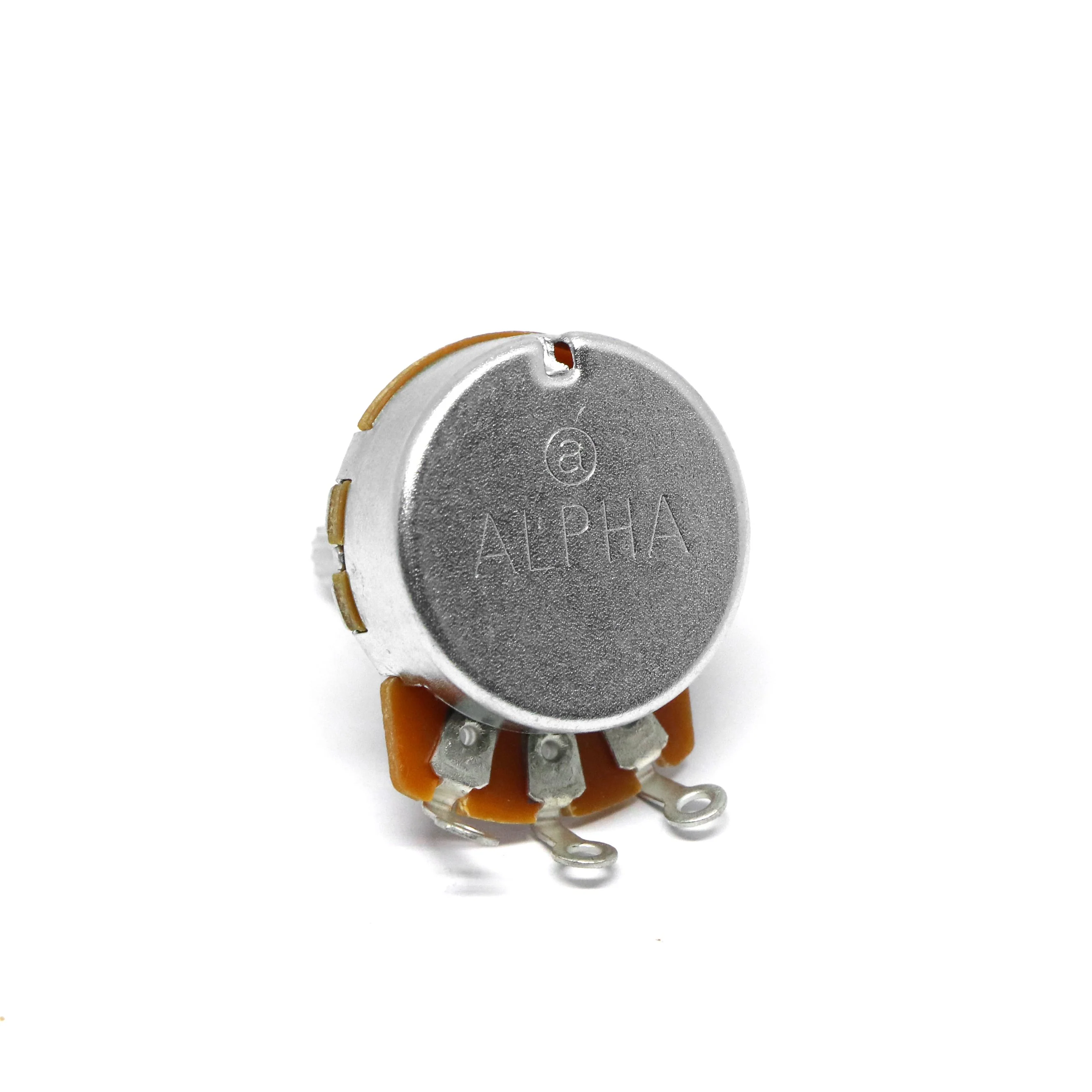 Alpha 500k Potentiometer Metric Size 8mm hole Short Bushing 3/8 inch Coarse 18 Spline Split Shaft - Image 5