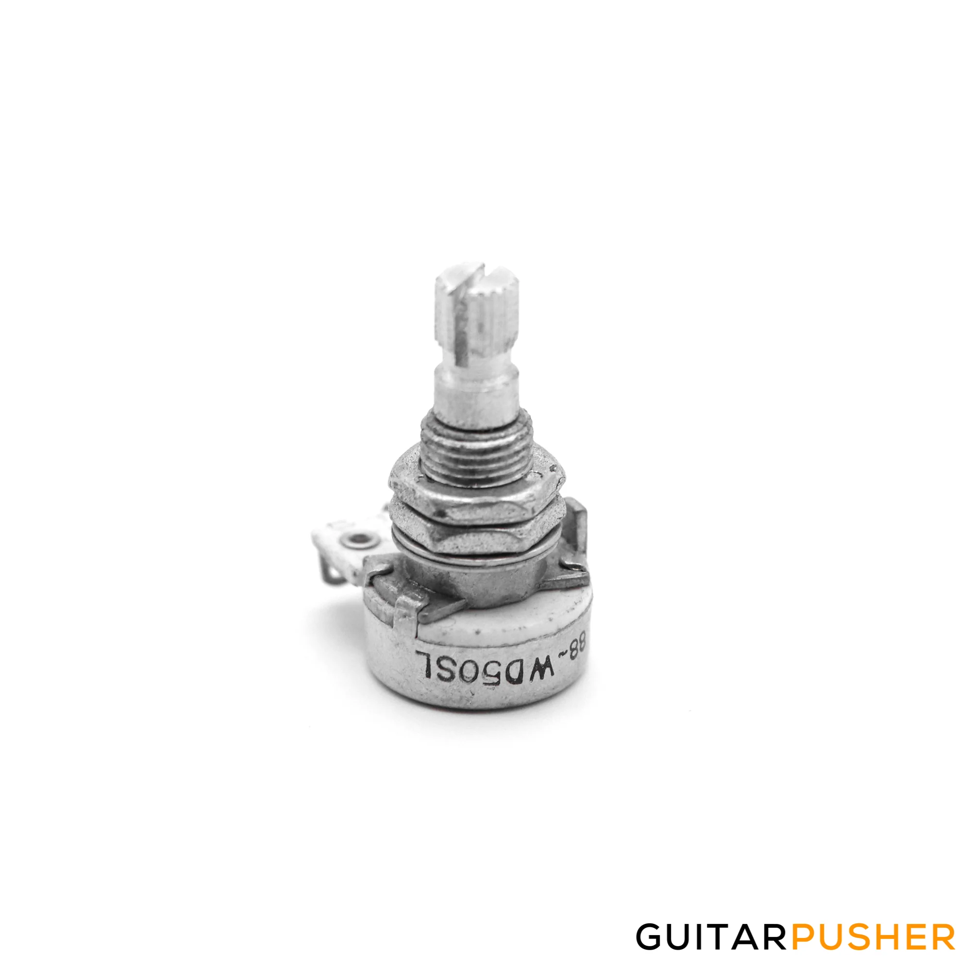 Alpha 50k MINI Potentiometer 8mm Hole, Metric, 18 Spline Coarse Solid Shaft, High Torque 3/8 inch - Image 2
