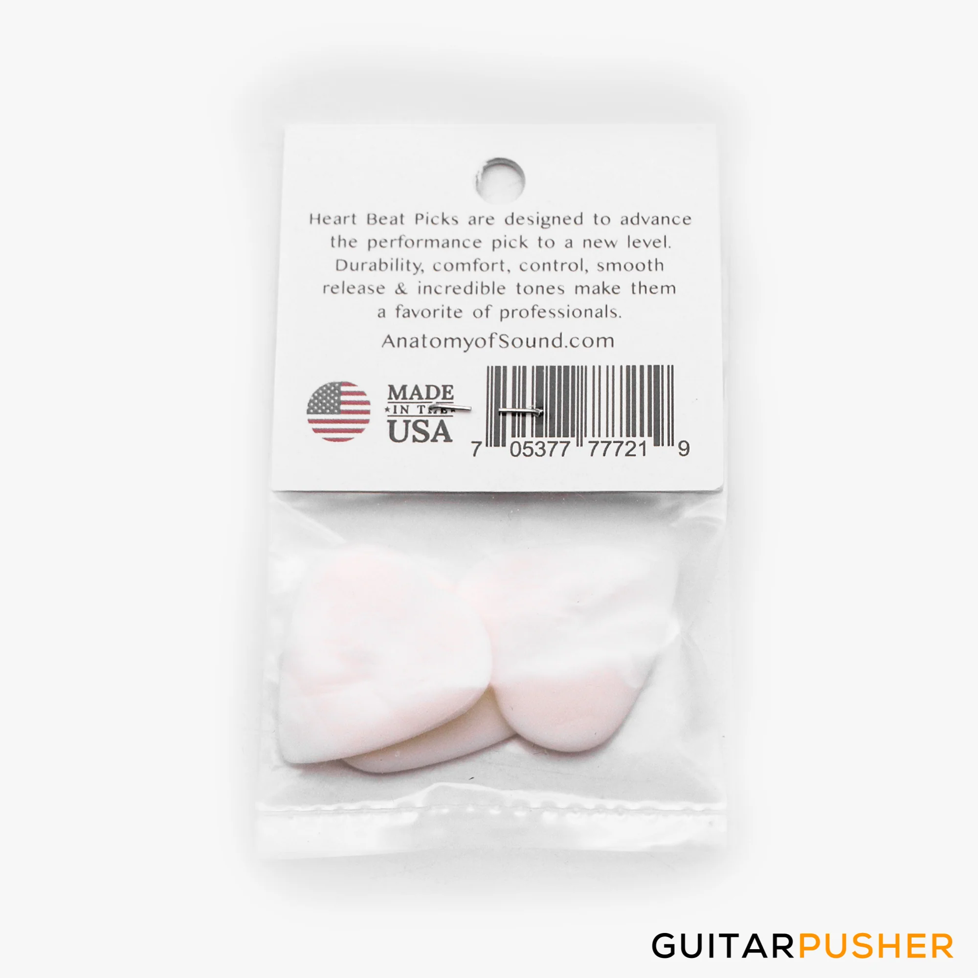 Anatomy of Sound Heart Beat Debossed Jazz Light White 3-pack (705377777219) - Image 3
