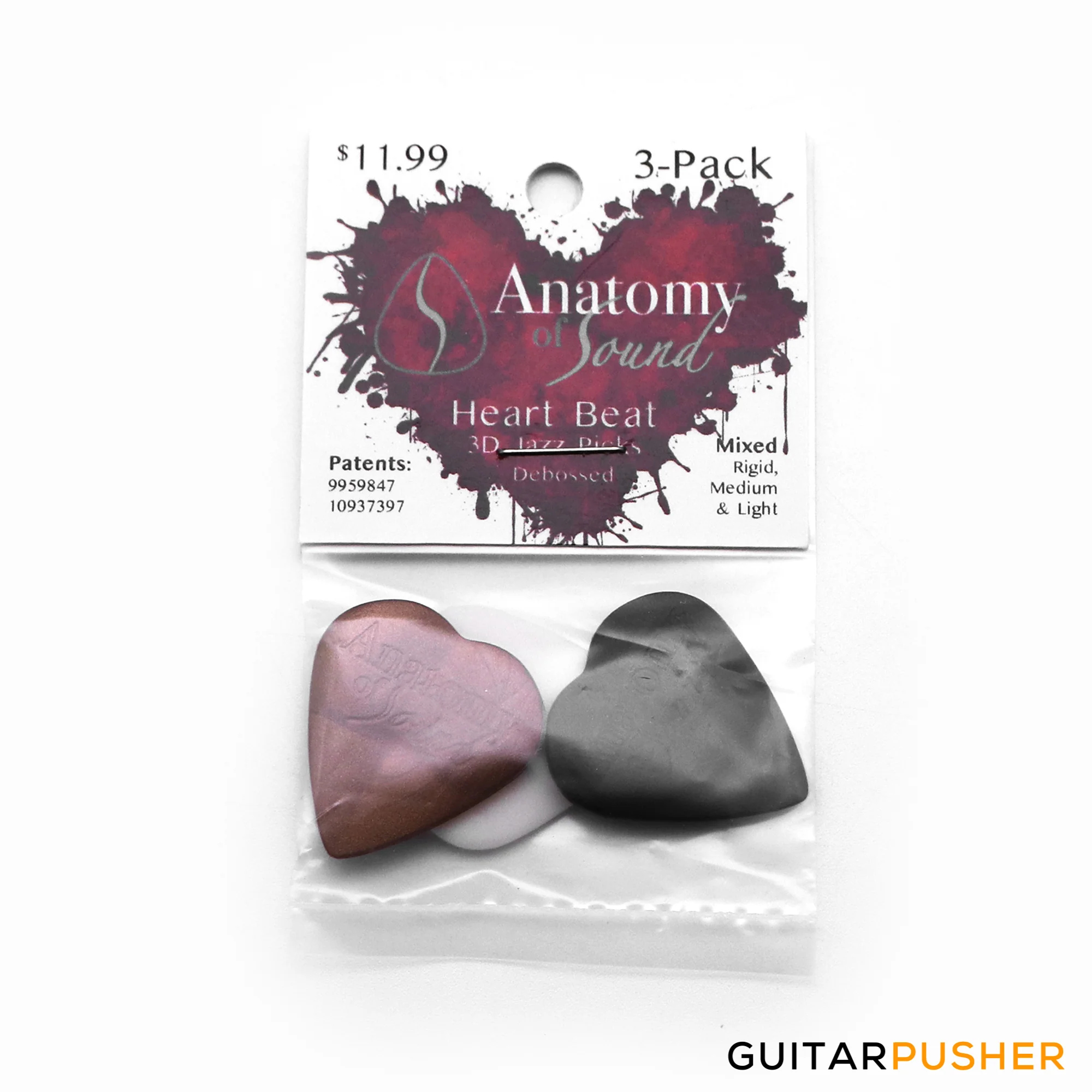 Anatomy of Sound Heart Beat Debossed Jazz Mix 3-pack (705377777189) - Image 2