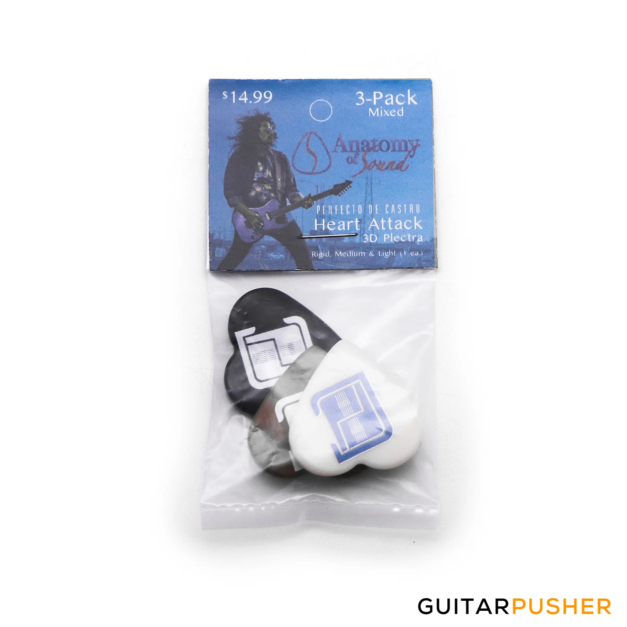 Anatomy of Sound Perf De Castro Heart Attack Embossed Standard Mix 3-pack (705377777493) - Image 2