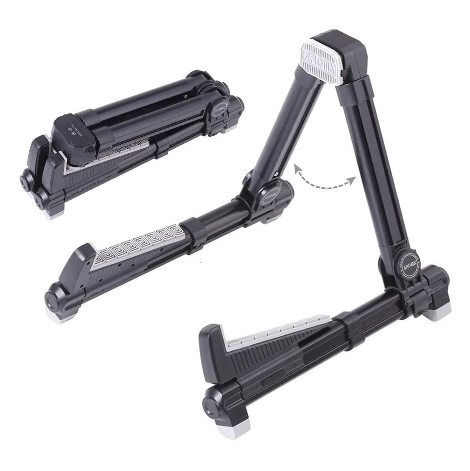 Aroma AGS-08 Aluminum Alloy A-Frame Folding Guitar Stand - Image 3