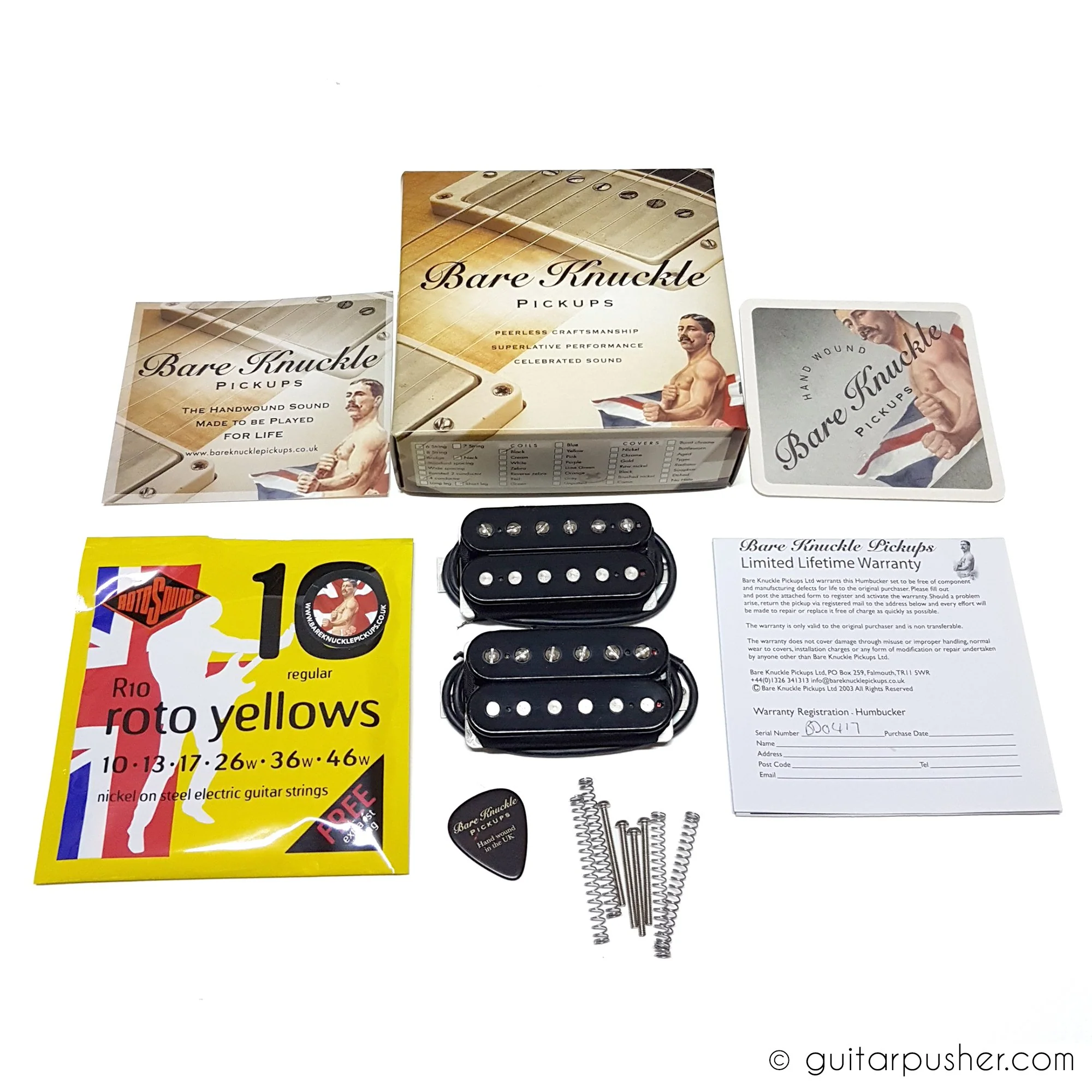 Bareknuckle Black Dog Calibrated Pickup Set - Open Black - Image 2
