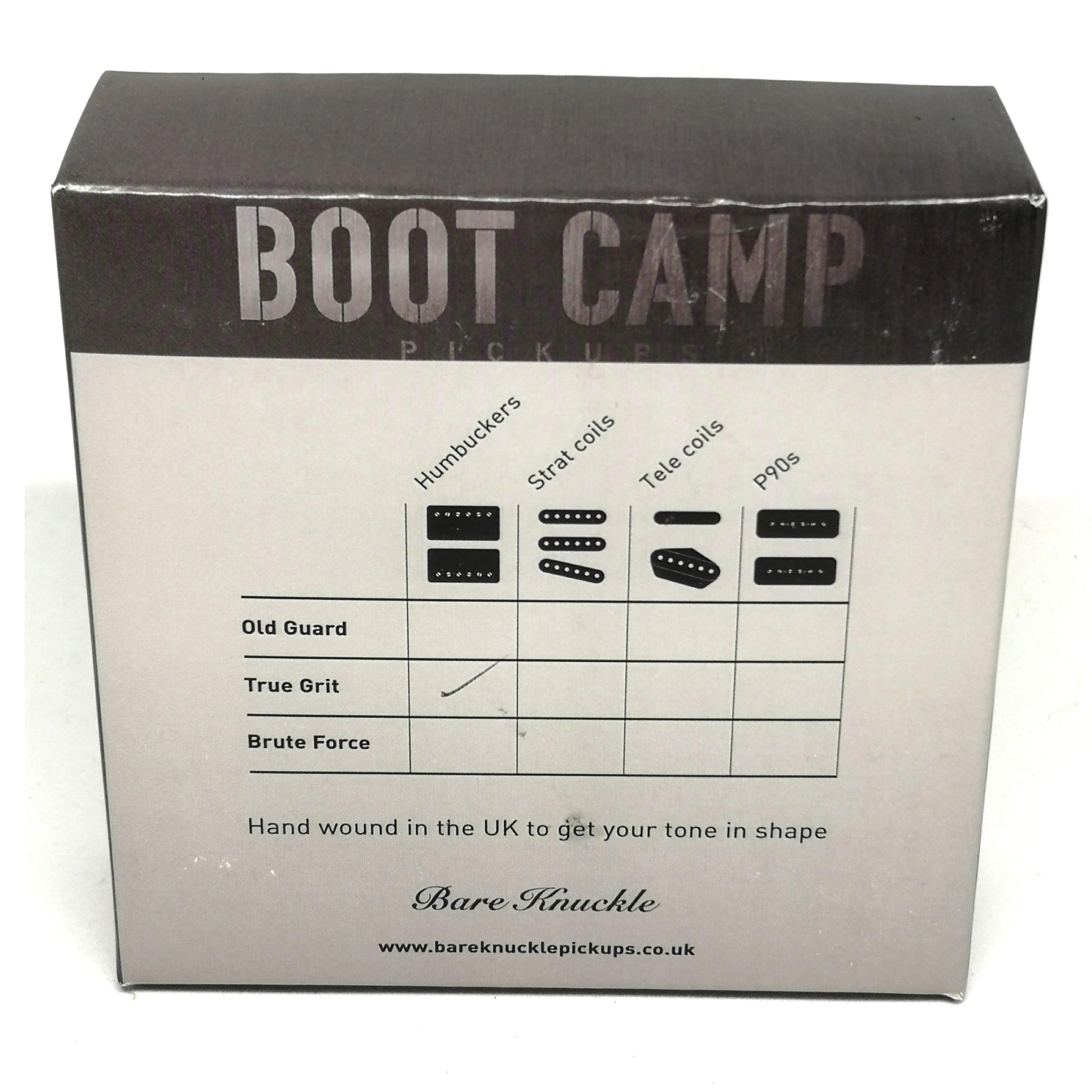 Bareknuckle Boot Camp True Grit Hot Open Humbucker Pickup Set - Zebra - Image 8