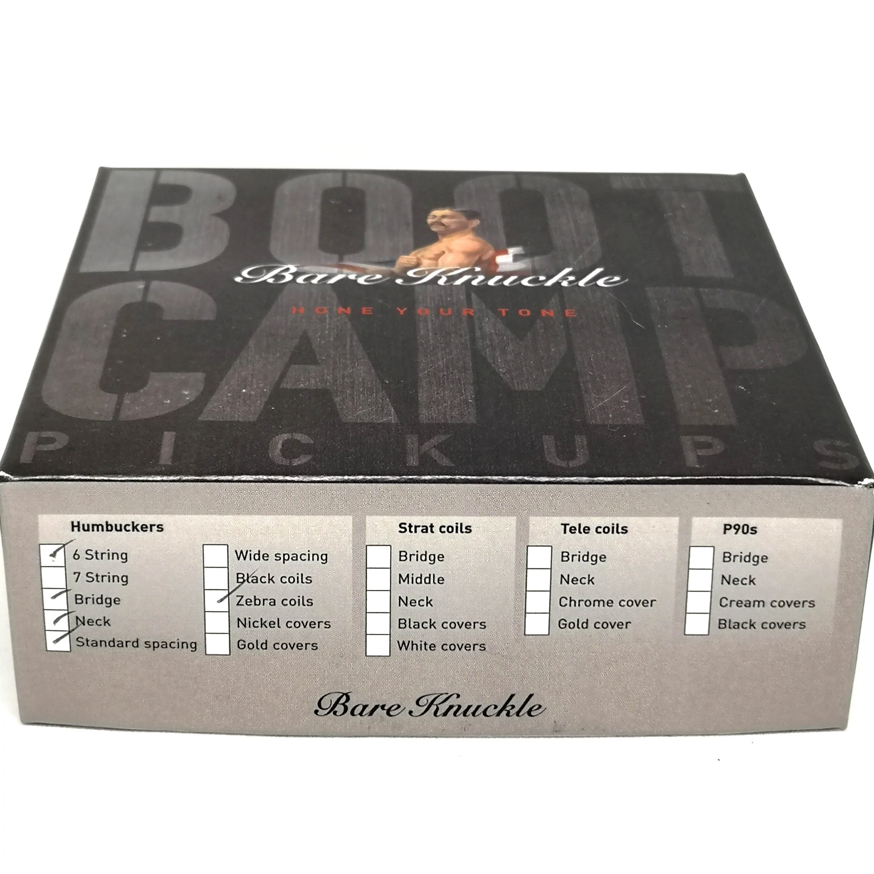 Bareknuckle Boot Camp True Grit Hot Open Humbucker Pickup Set - Zebra - Image 9
