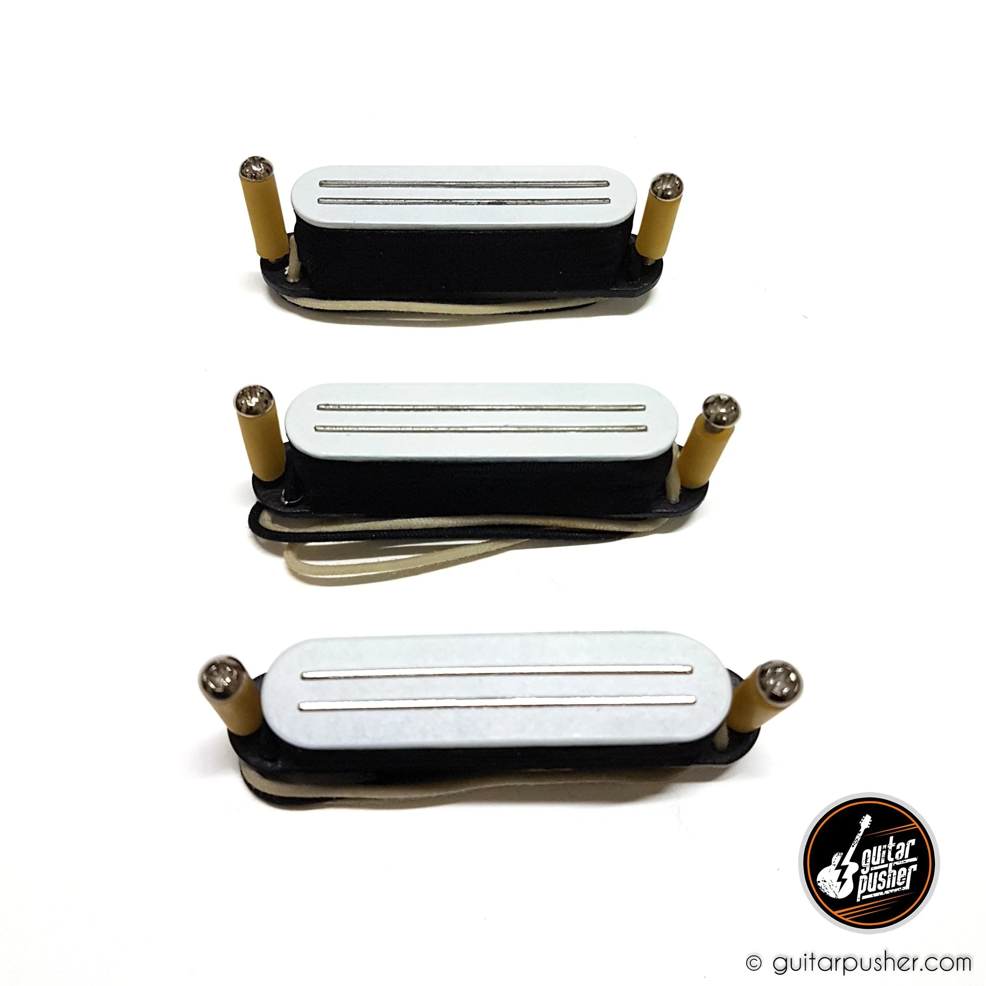 Bareknuckle Cobra Calibrated Set, 6-string Flat Profile, White - Image 2