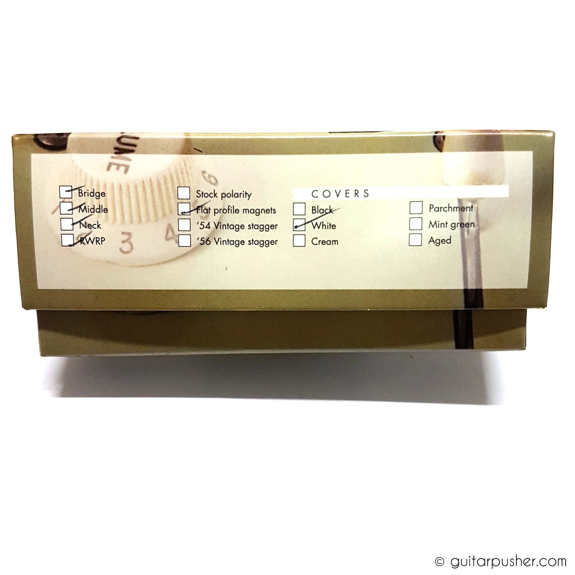 Bareknuckle Cobra Strat Pickup Set - White RWRP Rails - Image 6
