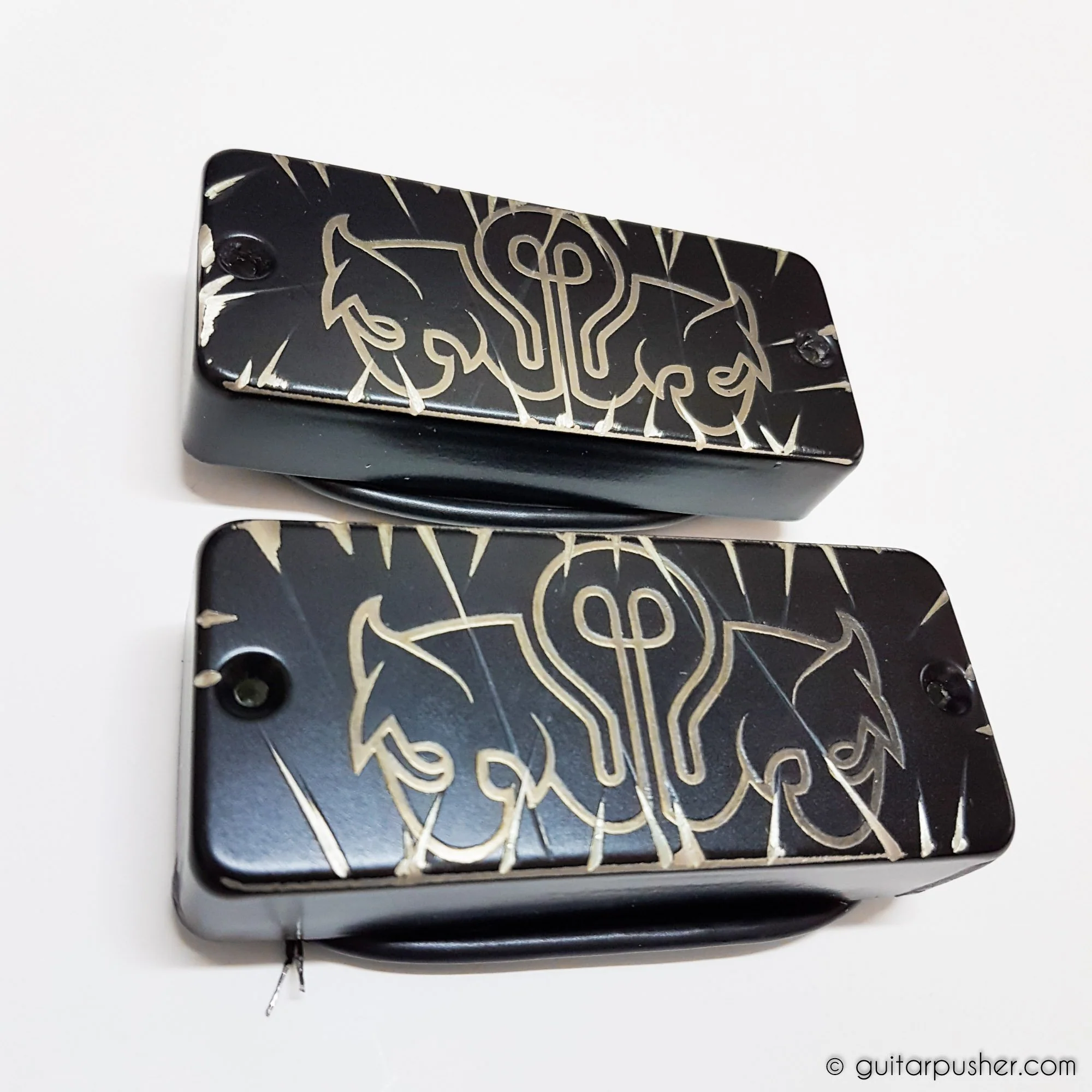 Bareknuckle Juggernaut Humbucker Pickup 7-String Soapbar Angled Set with Etch for Fan Fret
