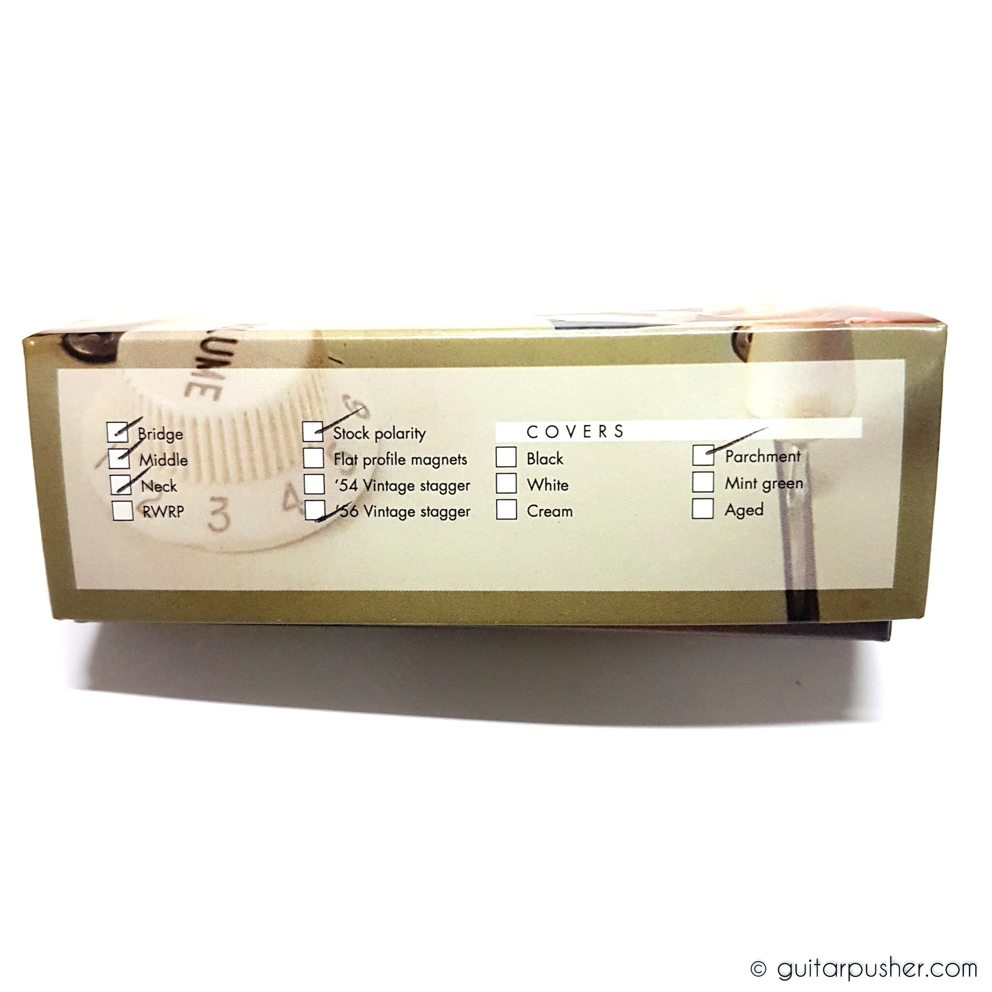 Bareknuckle Mother's Milk Stratocaster Pickup Set RWRP Zinc Base - Parchment White - Image 6