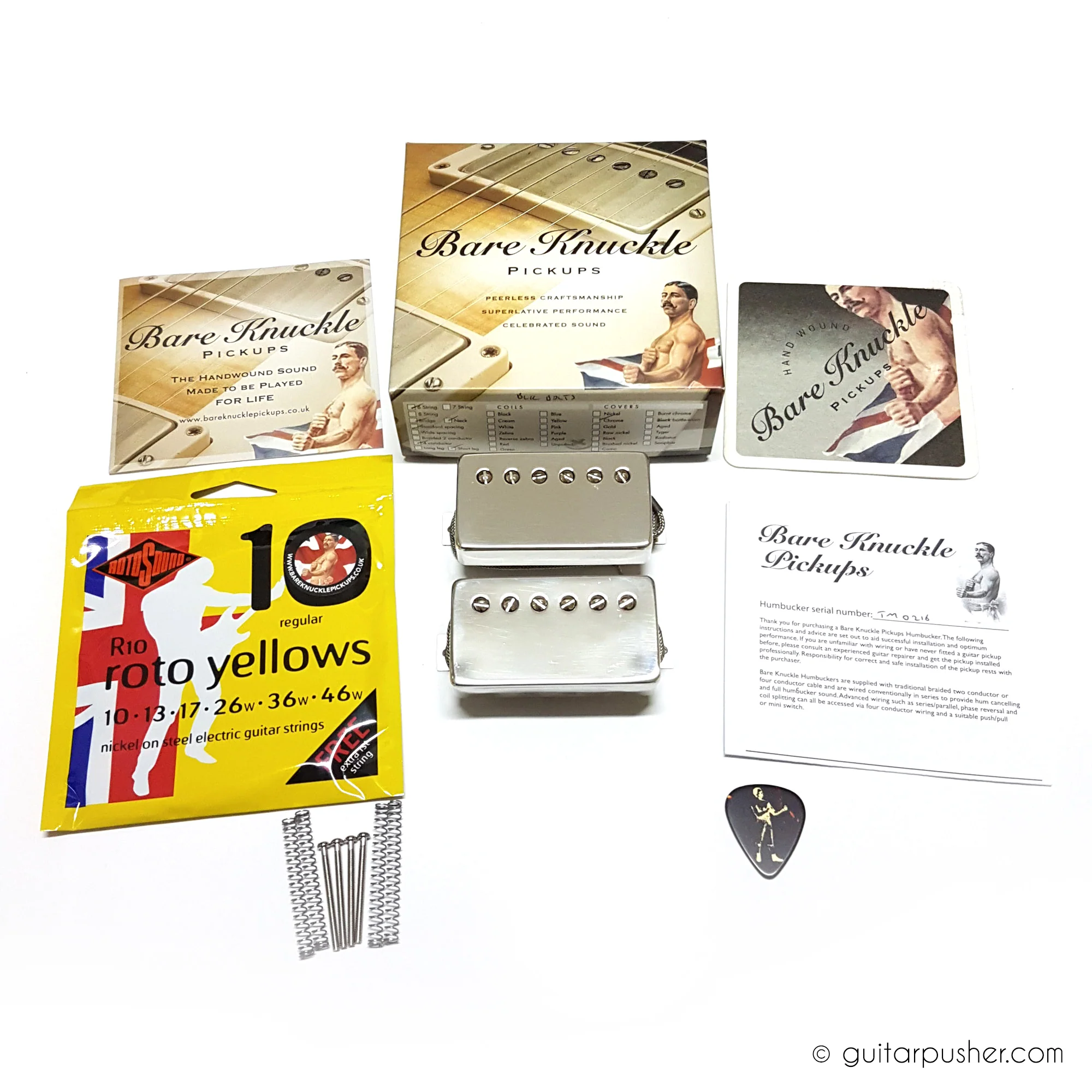 Bareknuckle Mule Humbucker Calibrated Pickup Set - 2 Conductor Unpotted - Image 2