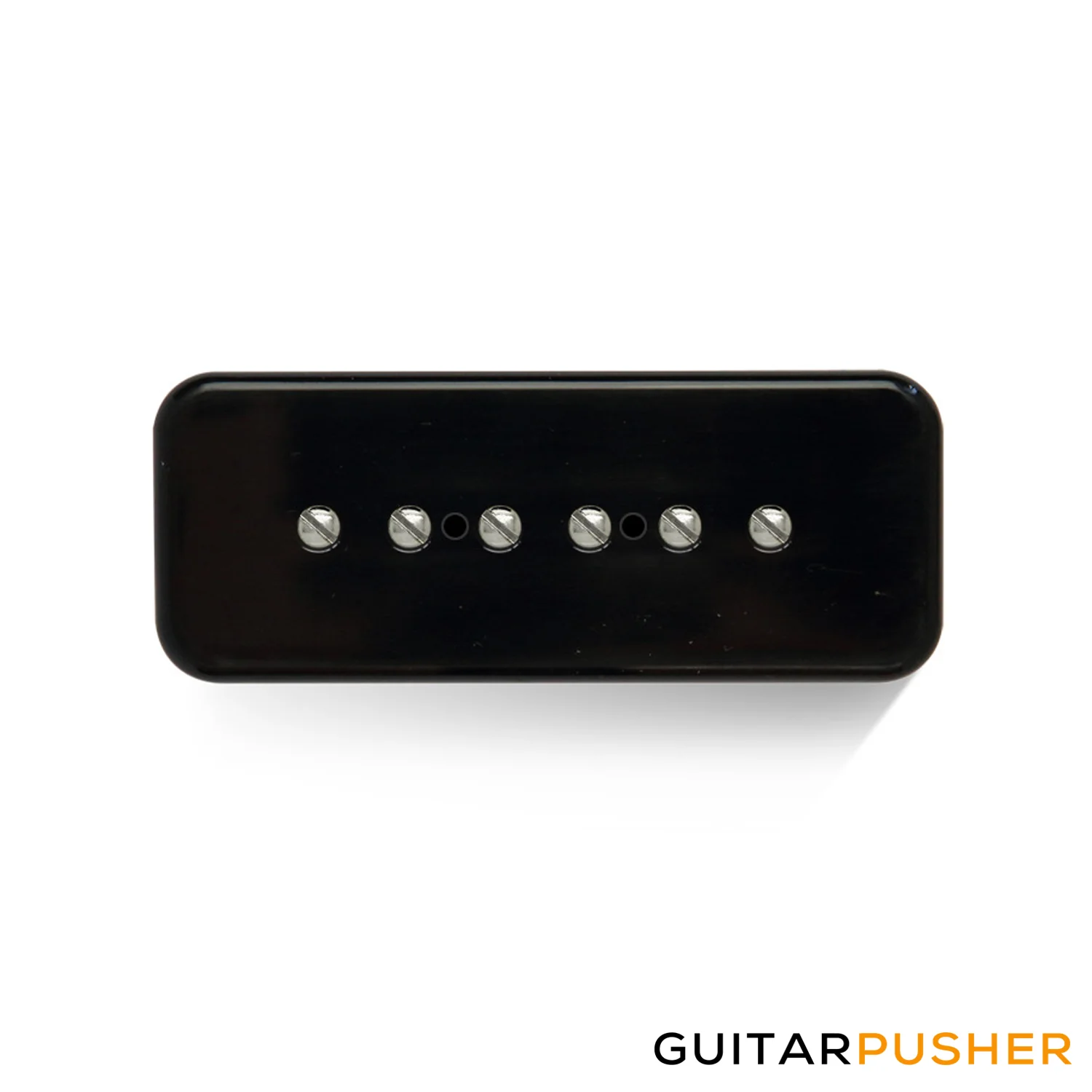 Bareknuckle 'Pig P90 Bridge, Soapbar Black, Nickel Screws, Braided 2 Conductor