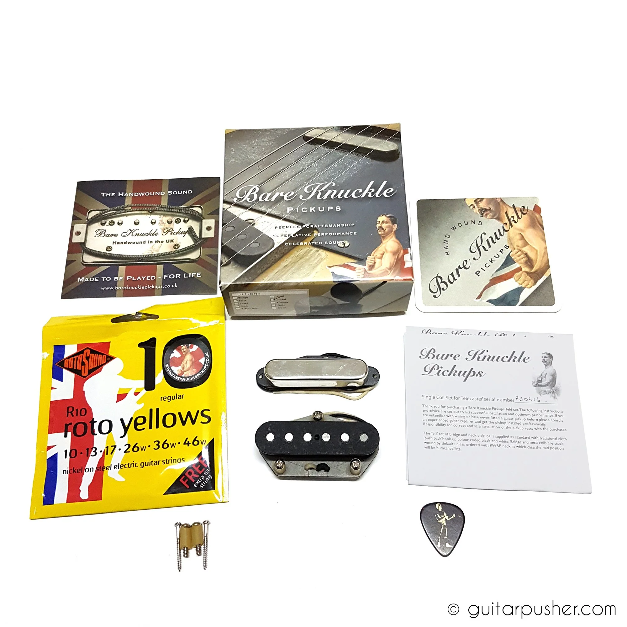 Bareknuckle Piledriver Telecaster Pickup Set Stock Polarity - Image 5