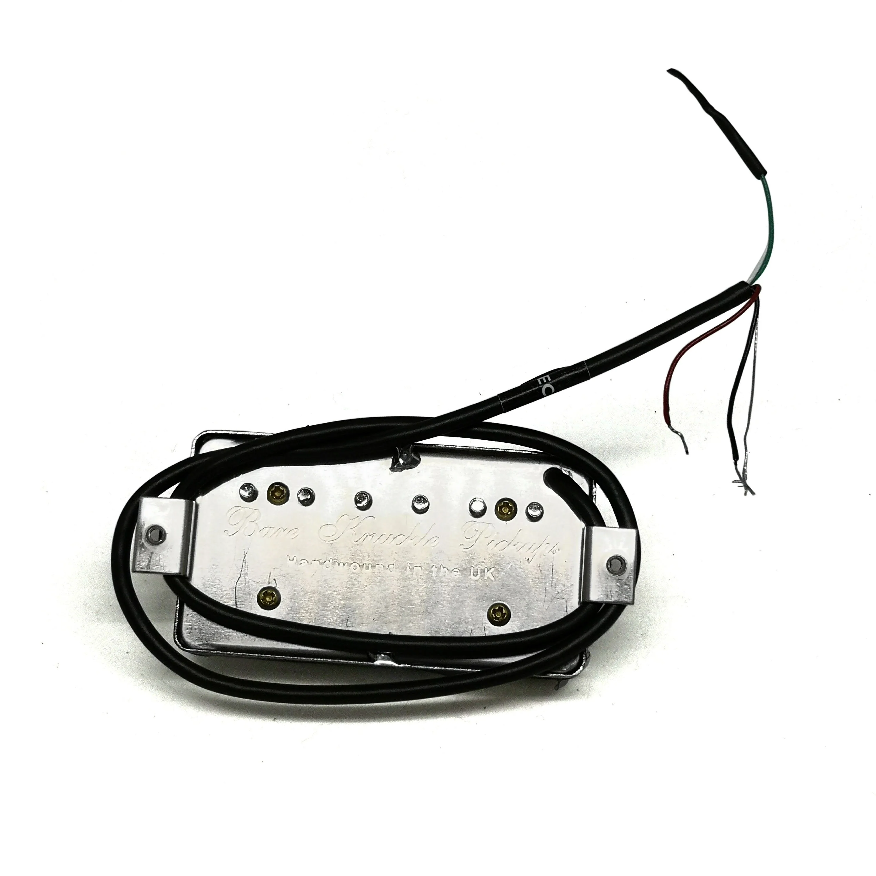 Bareknuckle Stormy Monday Neck Humbucker Pickup, Covered, Nickel with Nickel Screws, Potted, 4-Conductor - Image 2