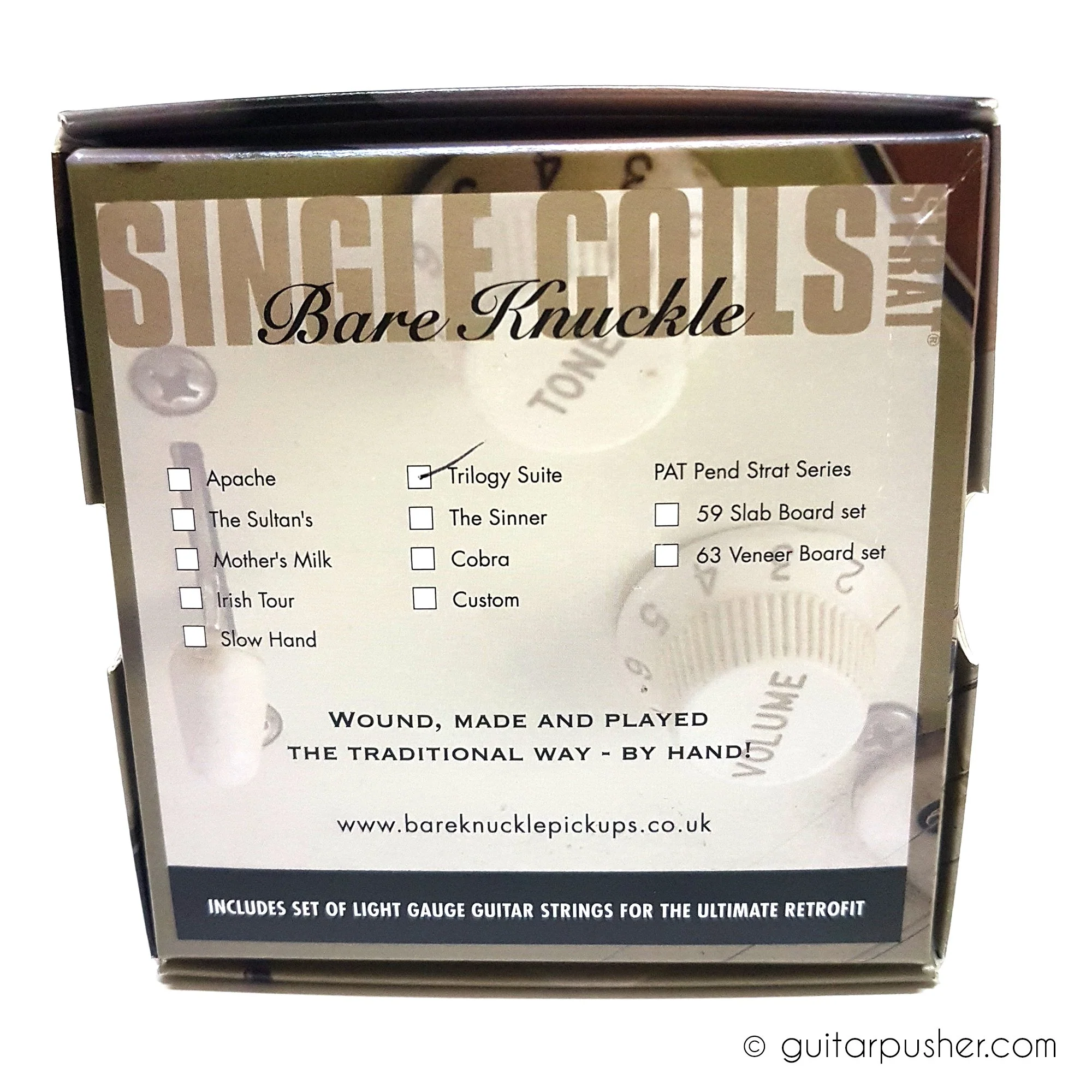 Bareknuckle Trilogy High Gain Bridge Stratocaster Pickup Zinc Base - Parchment White - Image 4