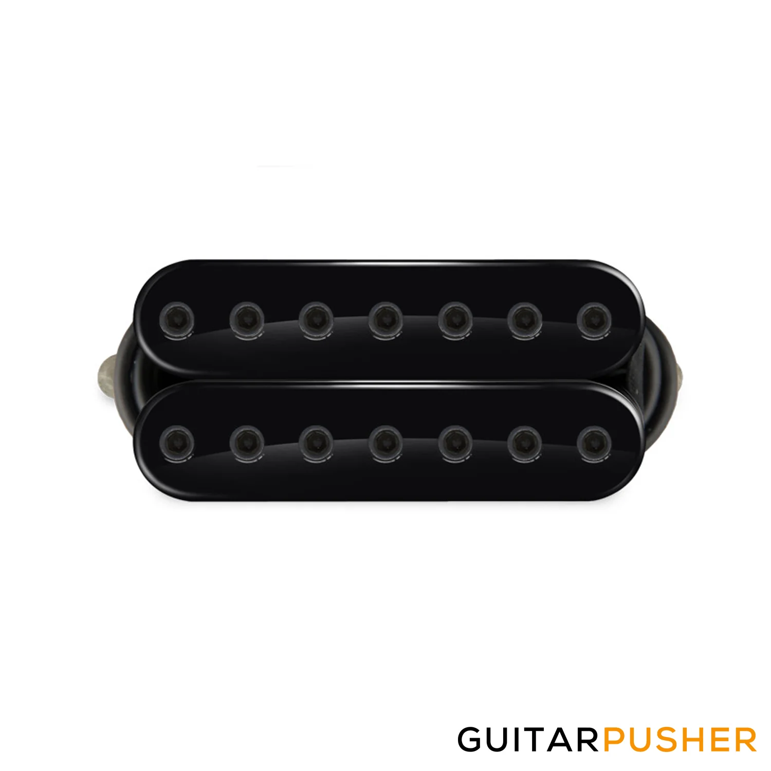 Bareknuckle Warpig Bridge, 7-String Open Black, Black Bolts, Alnico V