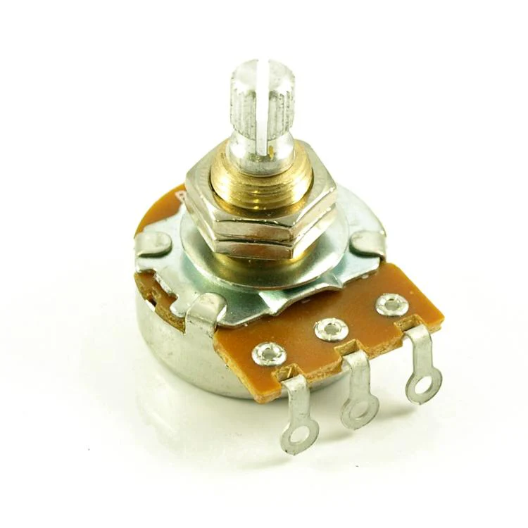 Bourns 250k / 500k NO LOAD Potentiometer Linear Taper 3/8 Tall Bushing US Size 24 Spline Split Shaft High Torque