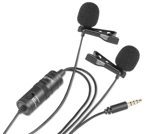 BOYA BY-M1DM Dual Omni-Directional Lavalier Microphone - Image 3