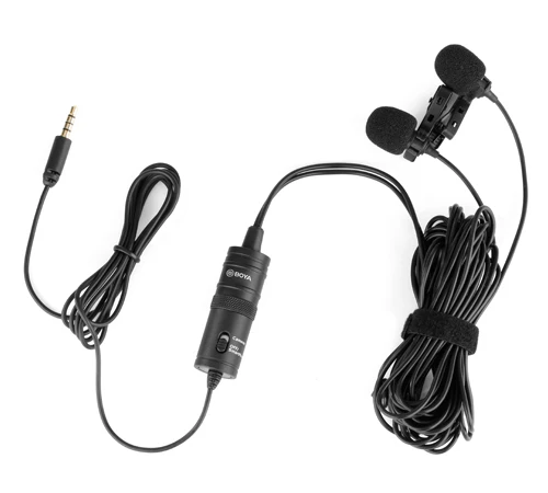 BOYA BY-M1DM Dual Omni-Directional Lavalier Microphone - Image 4