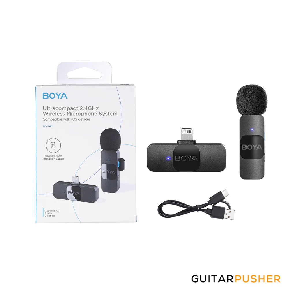 BOYA BY-V1 2.4GHz Ultra-Compact Wireless Microphone System (Lightning Connector for Apple iOS device) - Image 16