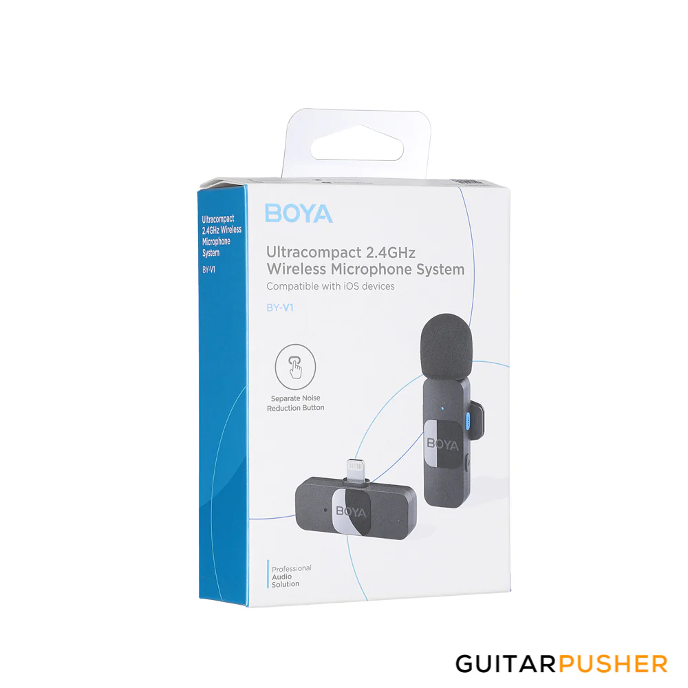 BOYA BY-V1 2.4GHz Ultra-Compact Wireless Microphone System (Lightning Connector for Apple iOS device) - Image 17