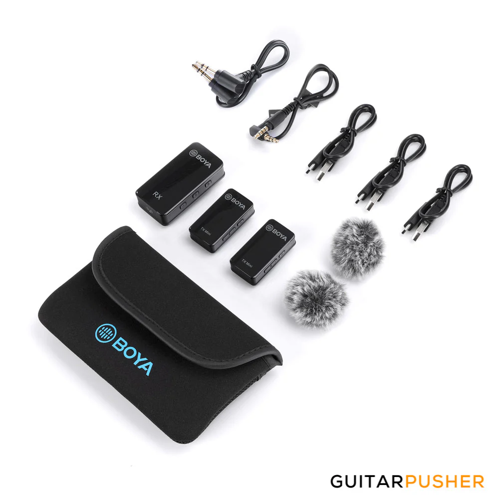 BOYA BY-XM6-S2 MINI Ultracompact 2.4GHz Dual-Channel Wireless Microphone System - Image 2