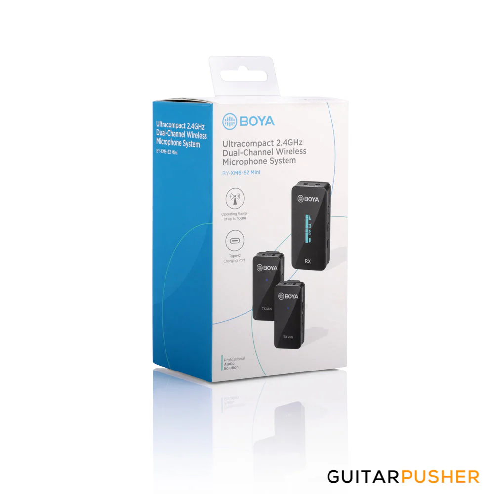 BOYA BY-XM6-S2 MINI Ultracompact 2.4GHz Dual-Channel Wireless Microphone System - Image 3