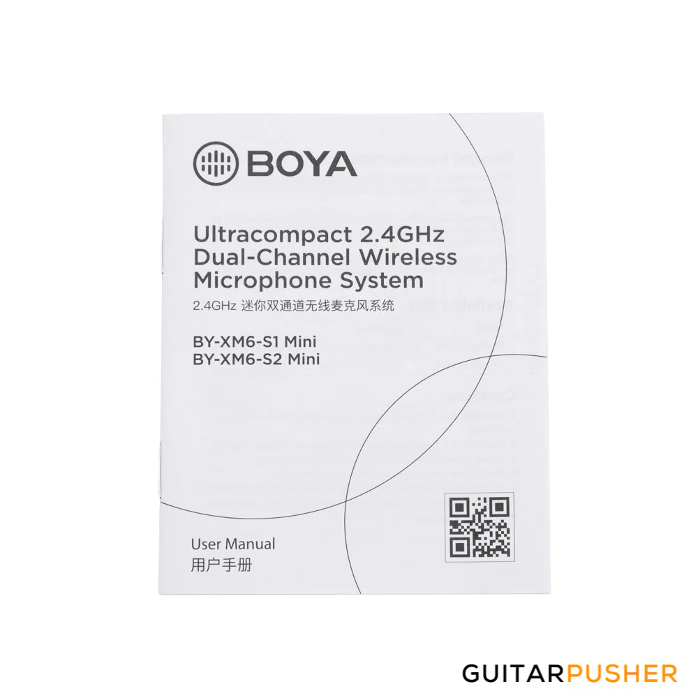 BOYA BY-XM6-S2 MINI Ultracompact 2.4GHz Dual-Channel Wireless Microphone System - Image 8