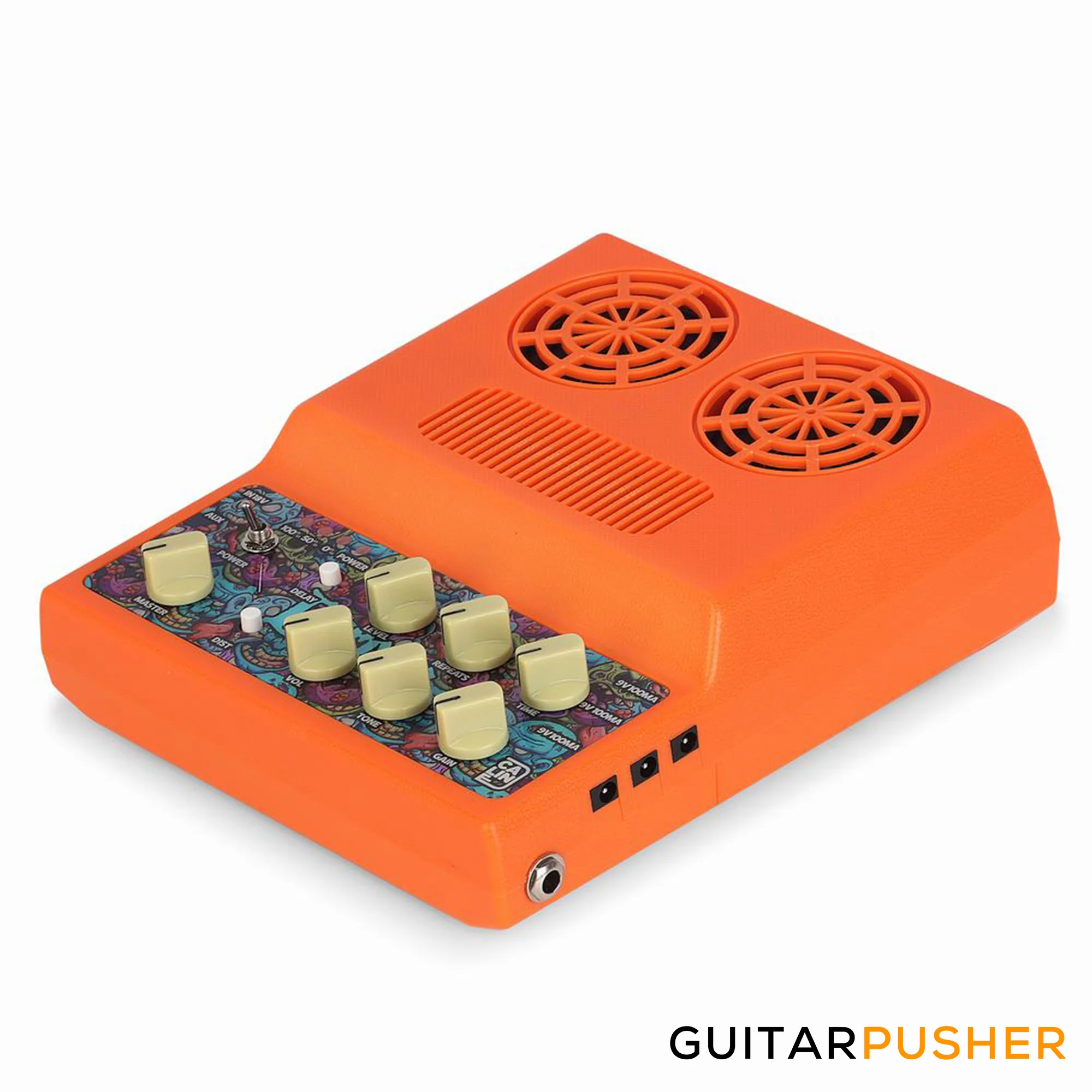 Caline CA-100 G Lorcan Mini Electric Guitar Amplifier w/ Effects and Built-In Battery - Image 2