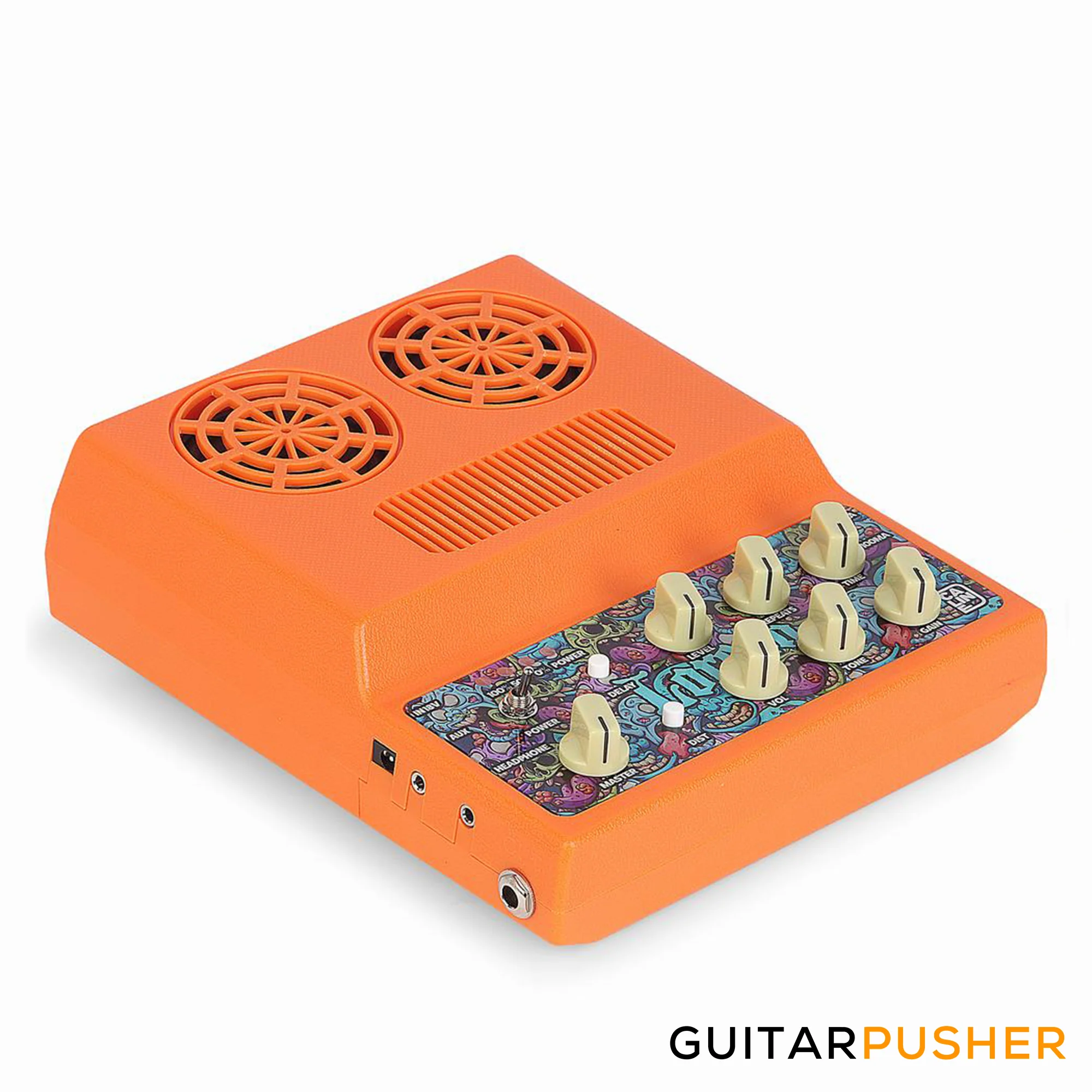 Caline CA-100 G Lorcan Mini Electric Guitar Amplifier w/ Effects and Built-In Battery - Image 5