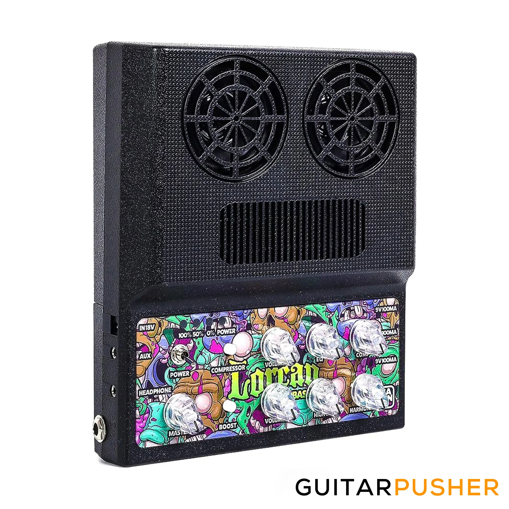 Caline CA-100 G Lorcan Mini Electric Guitar Amplifier w/ Effects and Built-In Battery - Image 6
