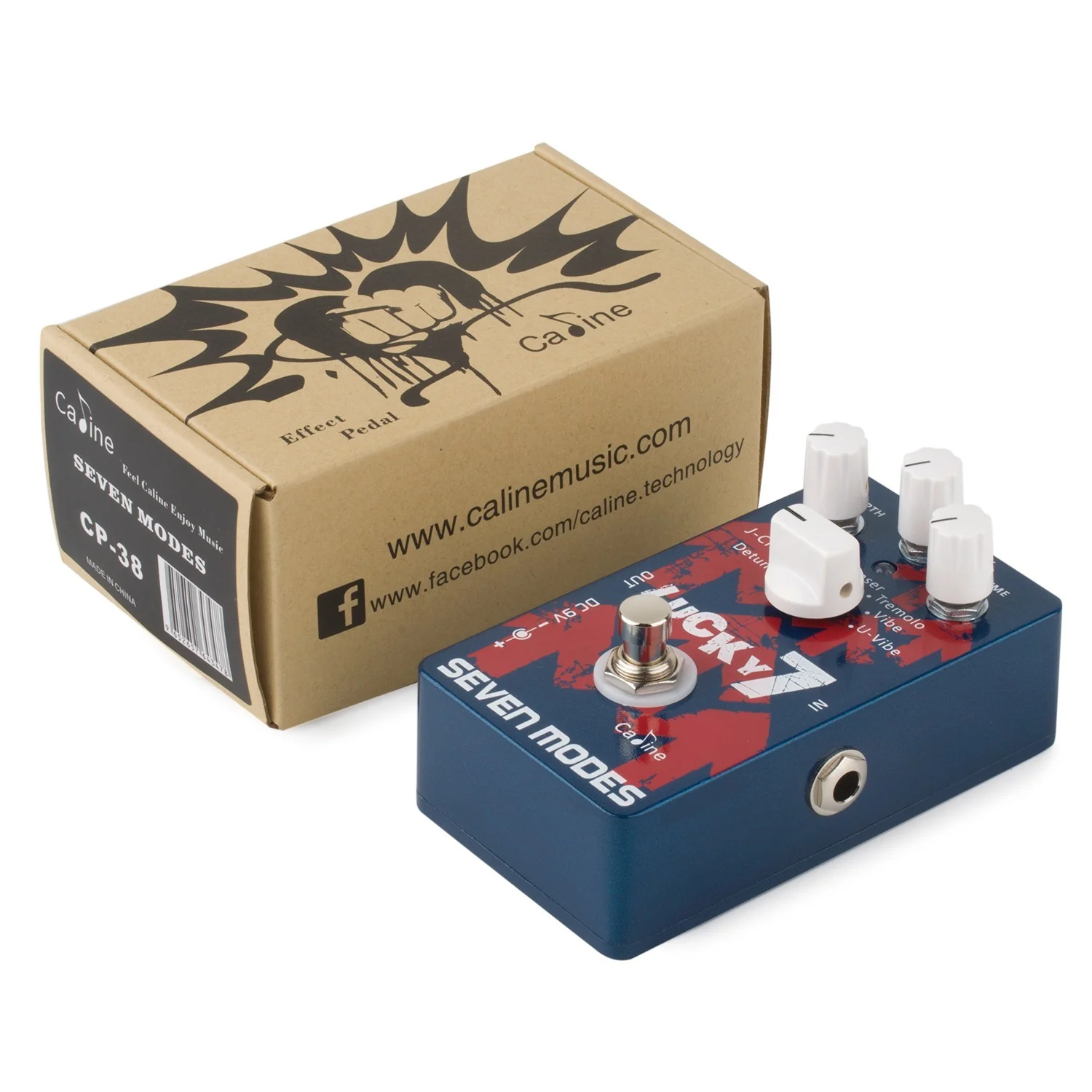Caline CP-38 Lucky 7 Modulation Pedal (Chorus, Flange, Vibe, Trem, Phase) - Image 5