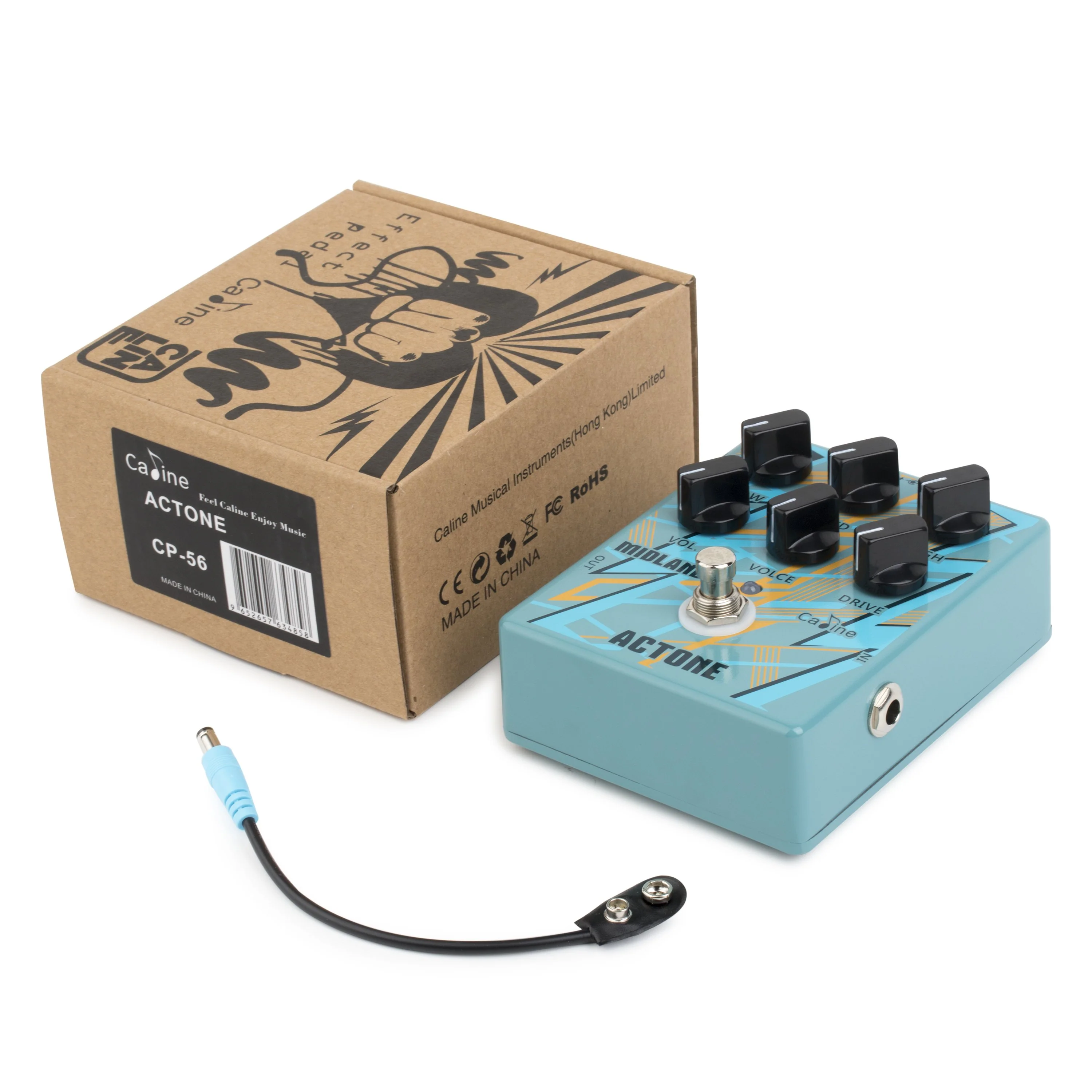 Caline CP-56 AC Tone Vox Style Guitar Drive Effects Pedal - Image 6