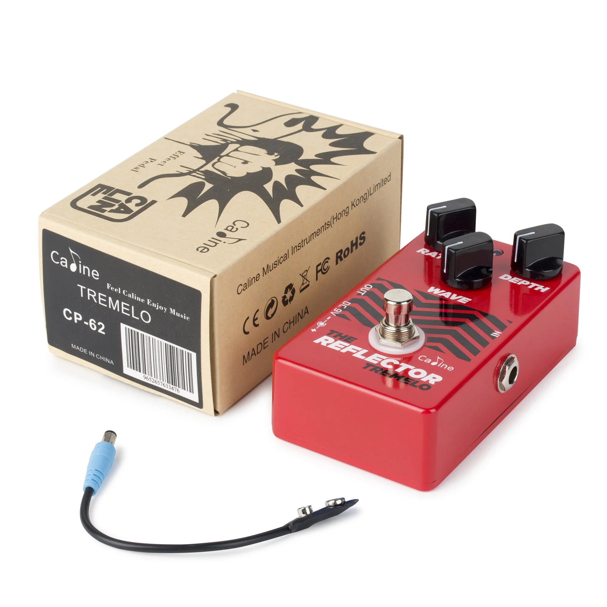 Caline CP-62 Reflector Tremolo Guitar Effect - Image 6