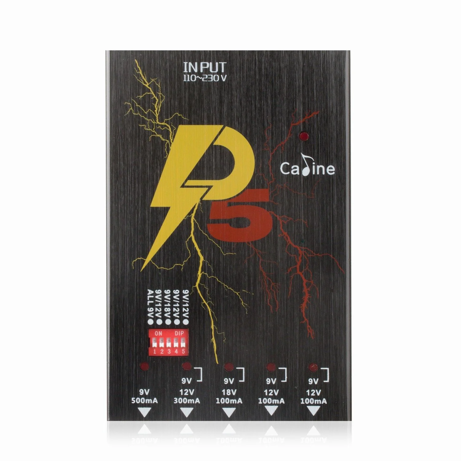 Caline P5 Isolated Power Supply 5 Output DC9V 12V 18V Effect Pedals with Short Circuit Protection - Image 3