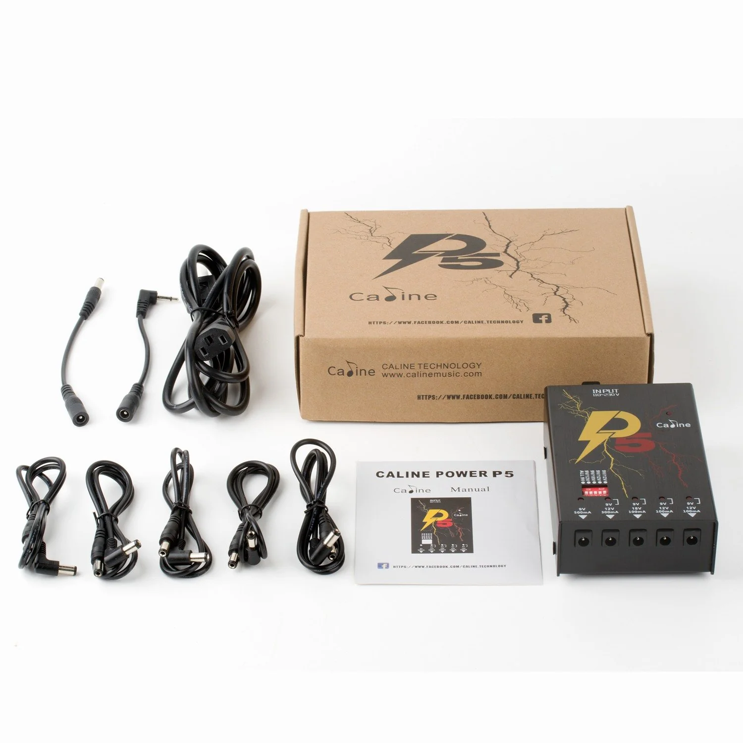 Caline P5 Isolated Power Supply 5 Output DC9V 12V 18V Effect Pedals with Short Circuit Protection - Image 5