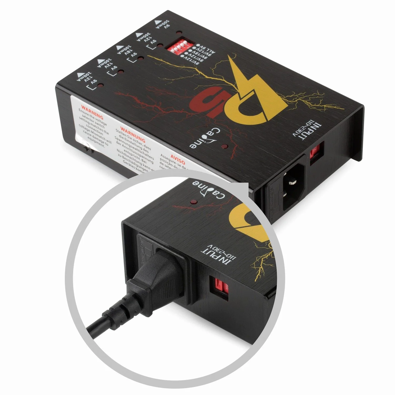 Caline P5 Isolated Power Supply 5 Output DC9V 12V 18V Effect Pedals with Short Circuit Protection - Image 6