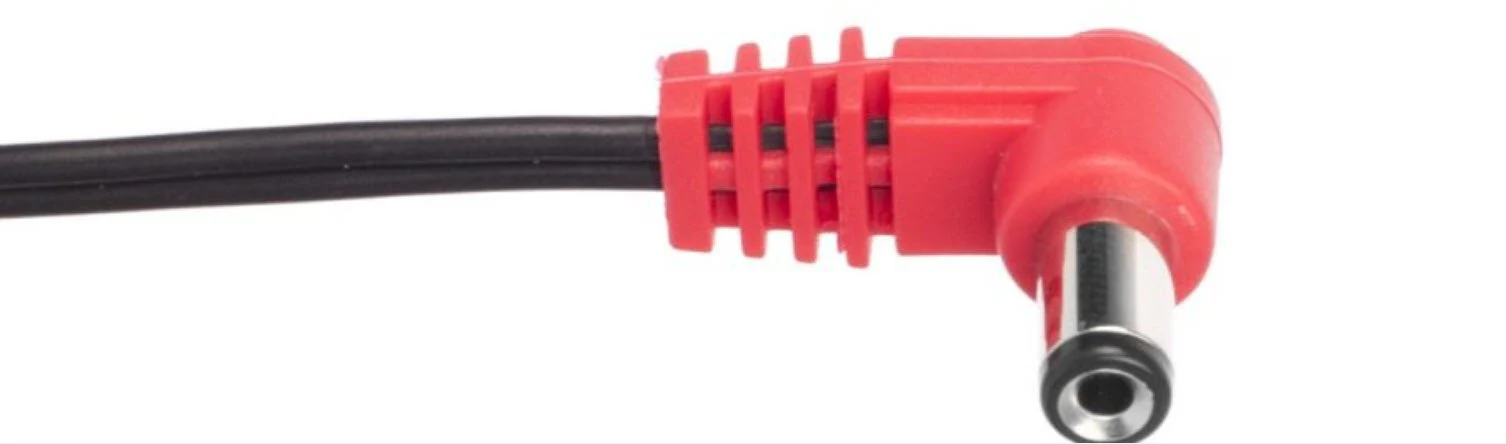 Cioks Flex Type 2 - Center Positive (Reverse Polarity) RCA to 2.1mm Plug DC Cable 50 cm (2050)
