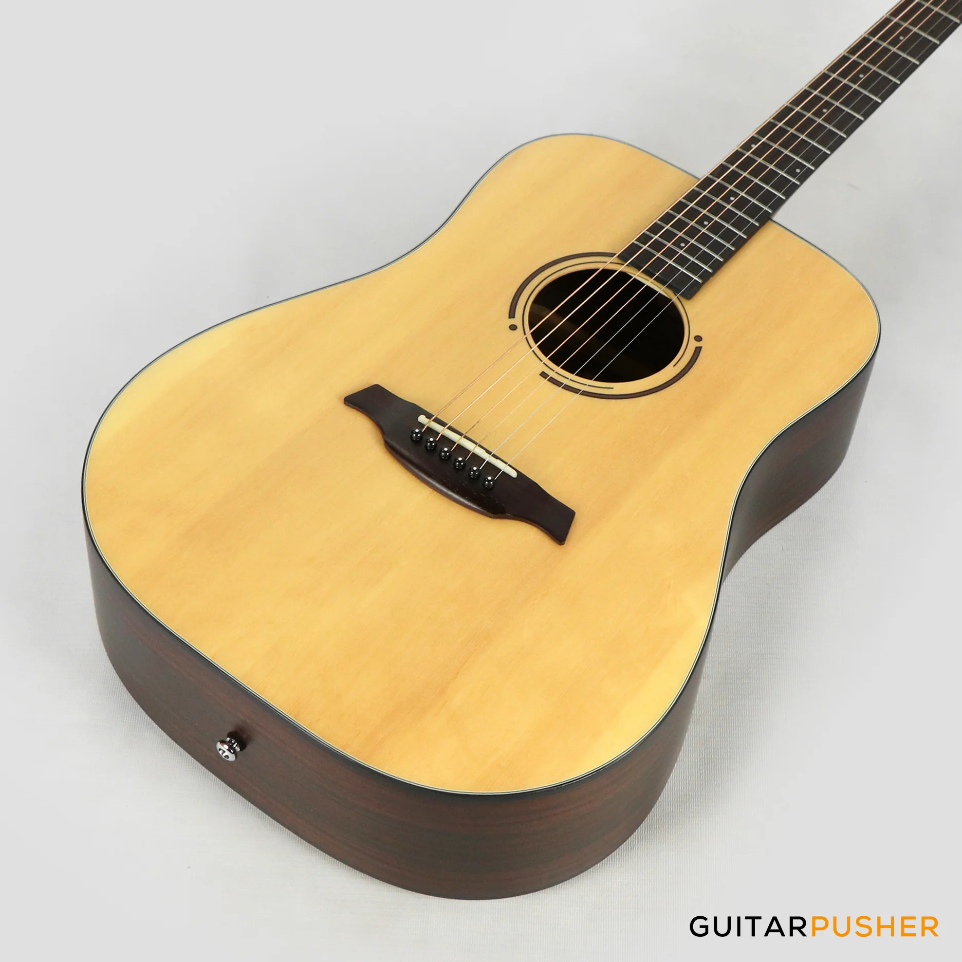 Corona Guitars CD-1000 Solid Sitka Spruce Top Indian Rosewood Dreadnought Acoustic Guitar w/ Gig Bag - Natural - Image 10