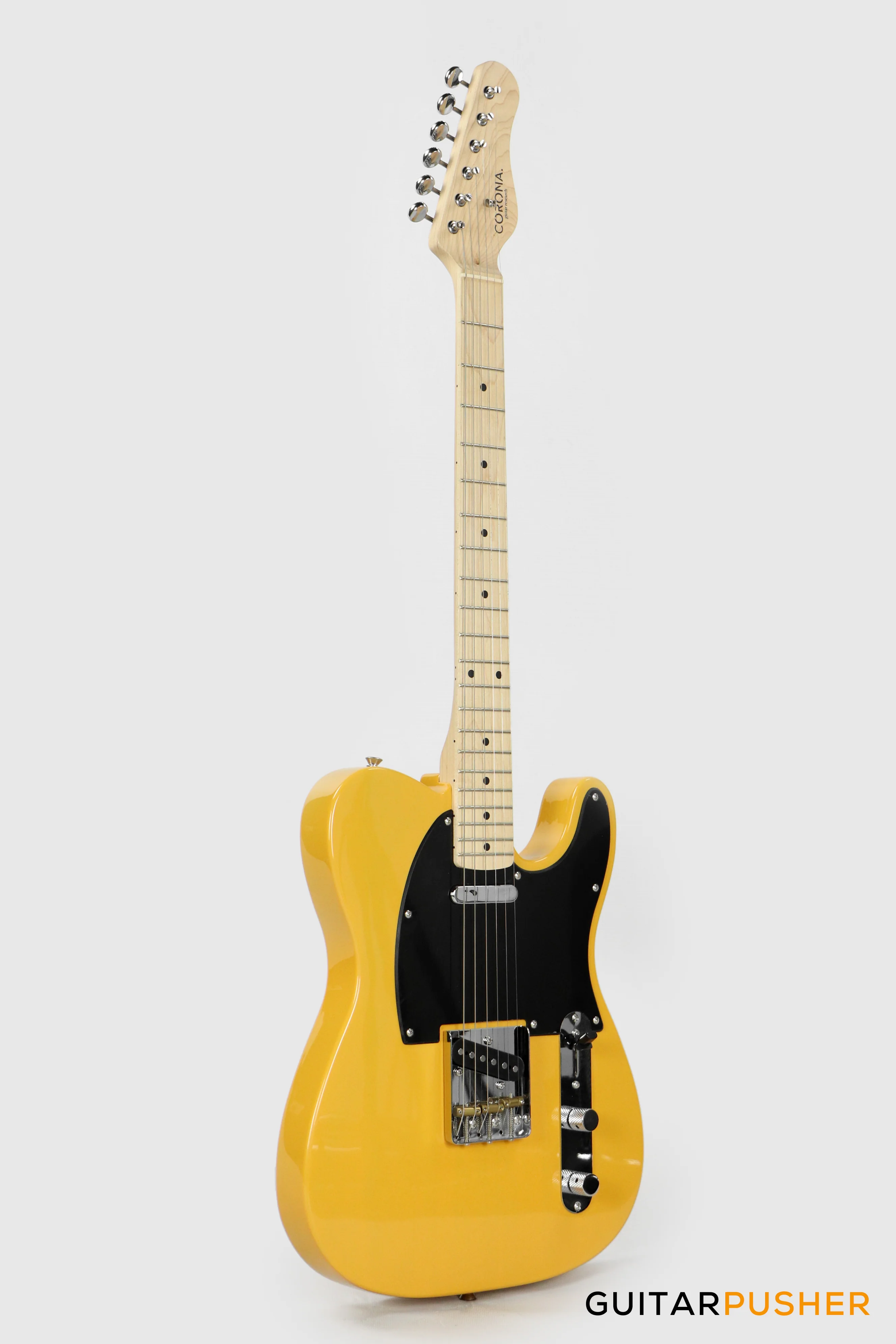 Corona Guitars Classic TE T-Style Electric Guitar w/ Gig Bag - Butterscotch Blonde - Image 3