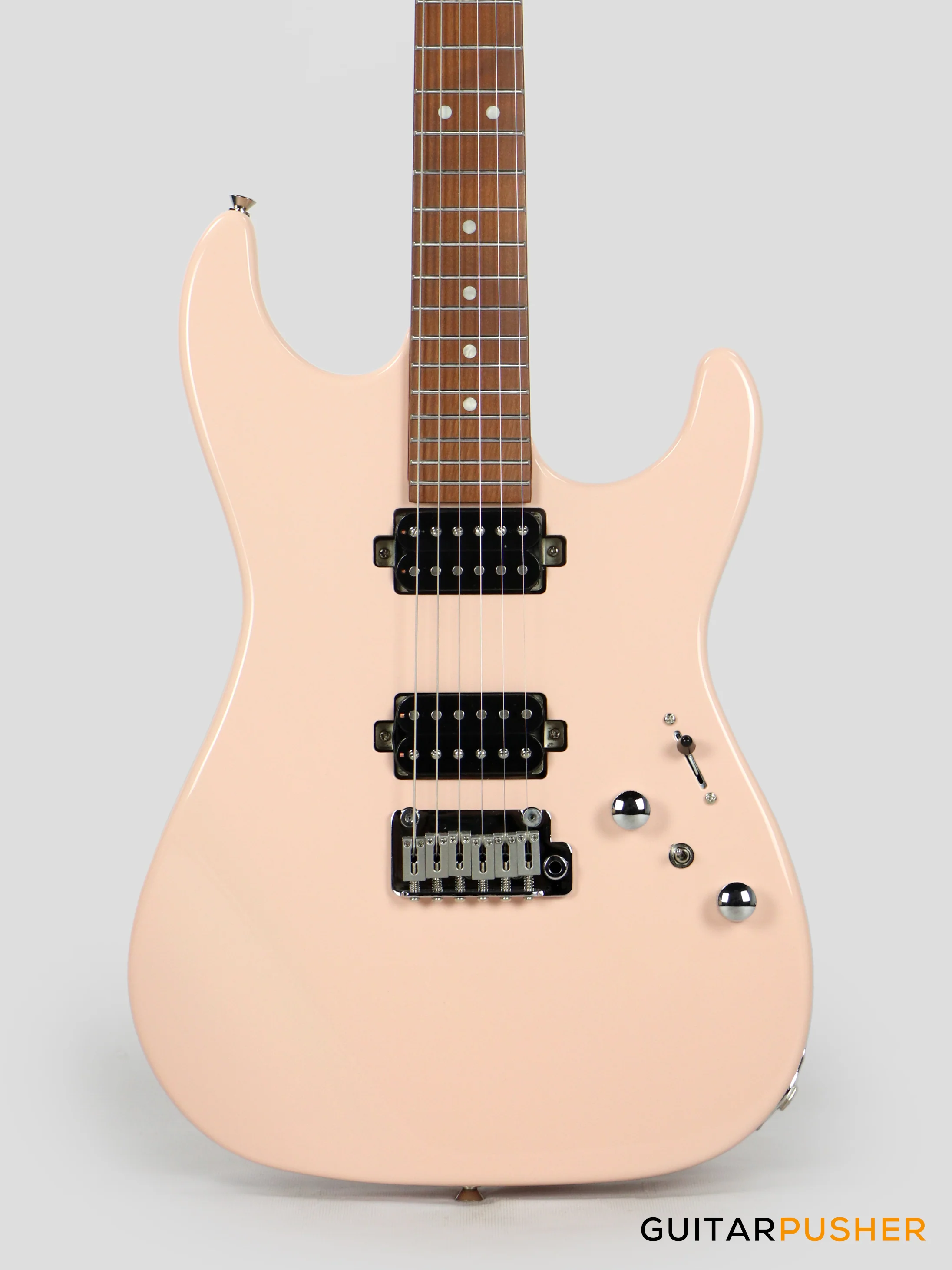 Corona Guitars Modern Plus (HH) S-Style Electric Guitar w/ Gig Bag - Shell Pink