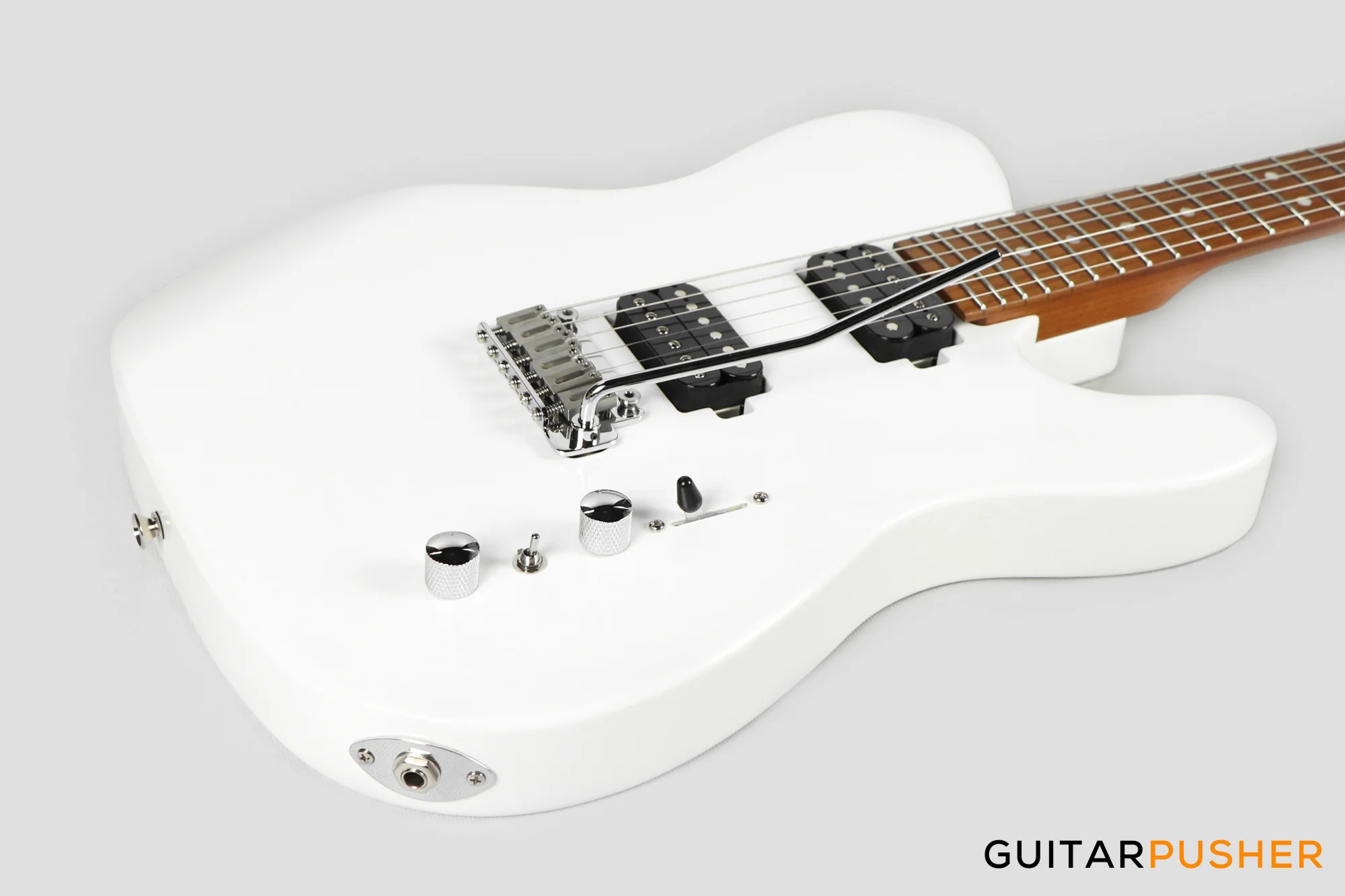 Corona Guitars Modern Plus T (HH) T-Style Electric Guitar w/ Gig Bag - Olympic White - Image 11