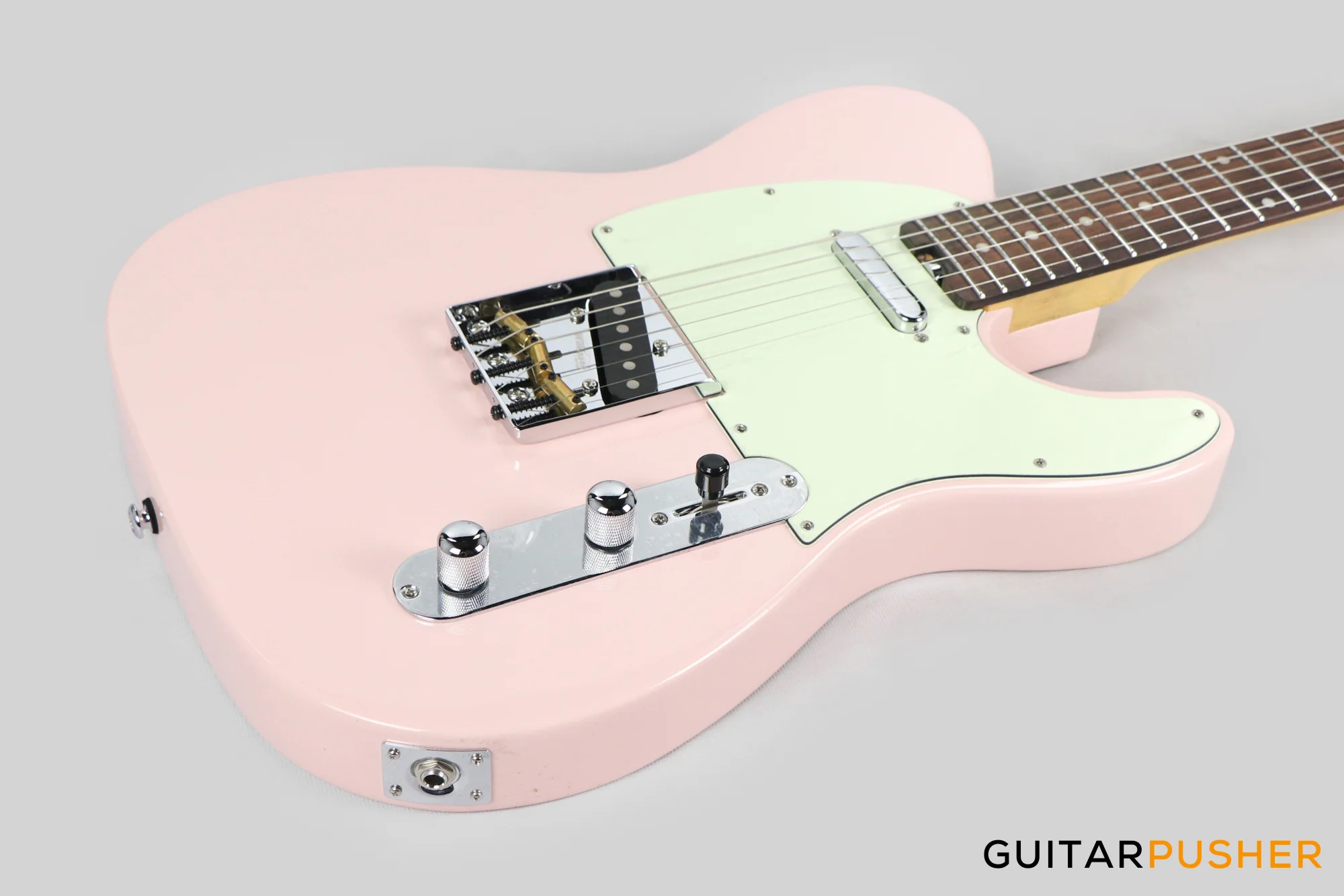 Crafter Guitars Charlotte T RS SP, T-Style Electric Guitar, Maple Neck/Rosewood Fingerboard, w/ Gig Bag - Seoul Pink - Image 12