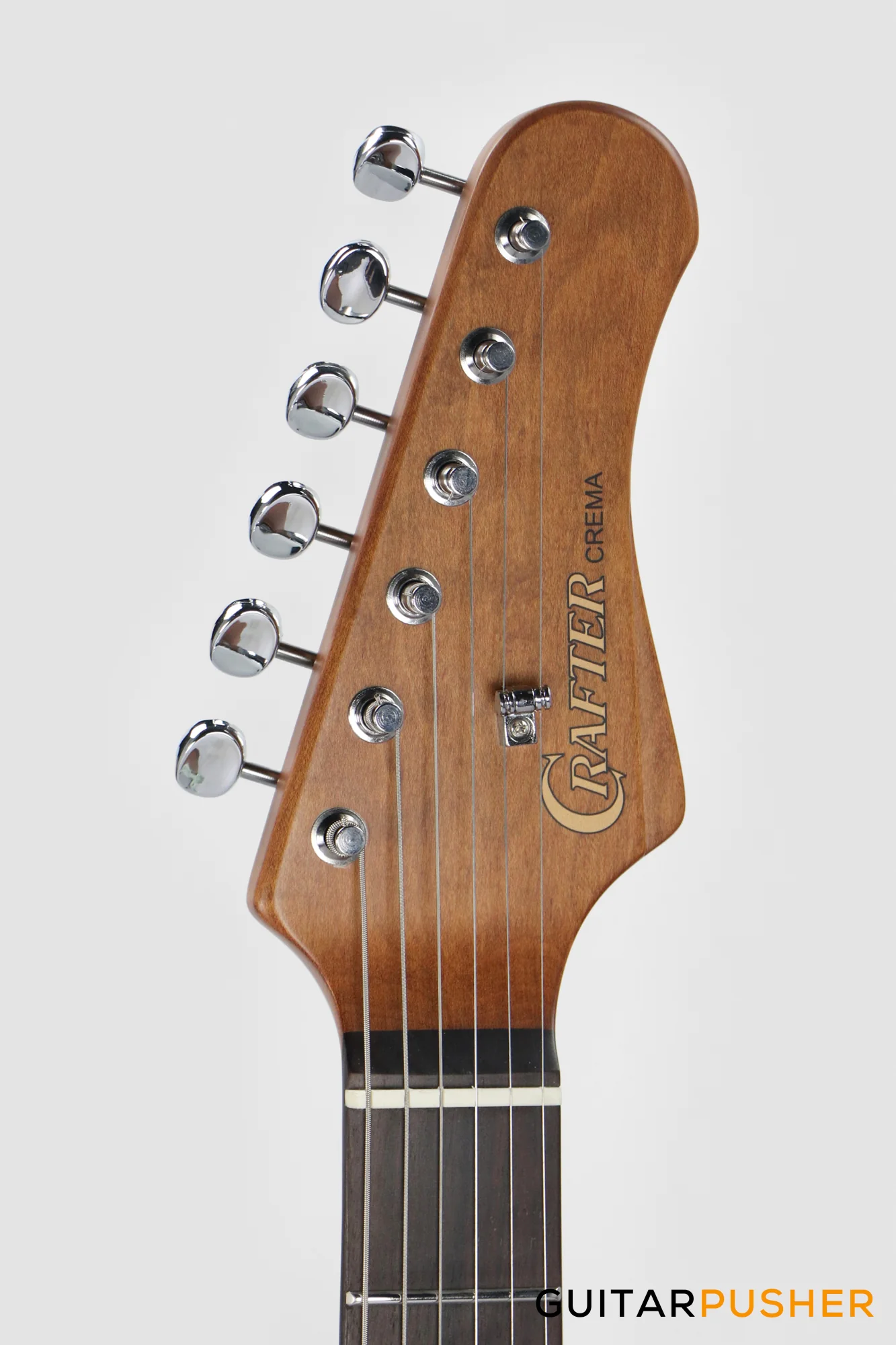 Crafter Guitars Crema S VVS RS DB, S-Style HSS Electric Guitar, Roasted Maple Neck/Rosewood Fingerboard, w/ Gig Bag - Day Blue - Image 6