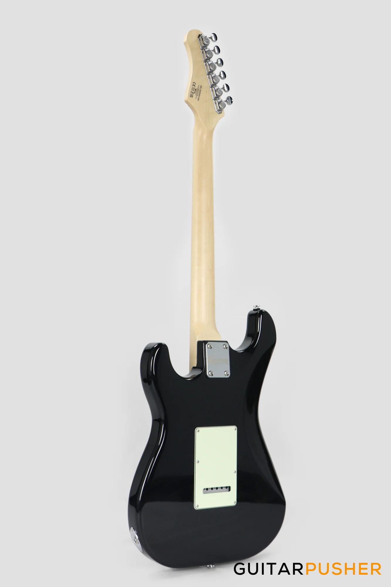 Crafter Guitars Modern Seoul S MP CB, S-Style HSS Electric Guitar, Maple Neck/Maple Fingerboard, w/ Gig Bag - Cosmic Black - Image 6