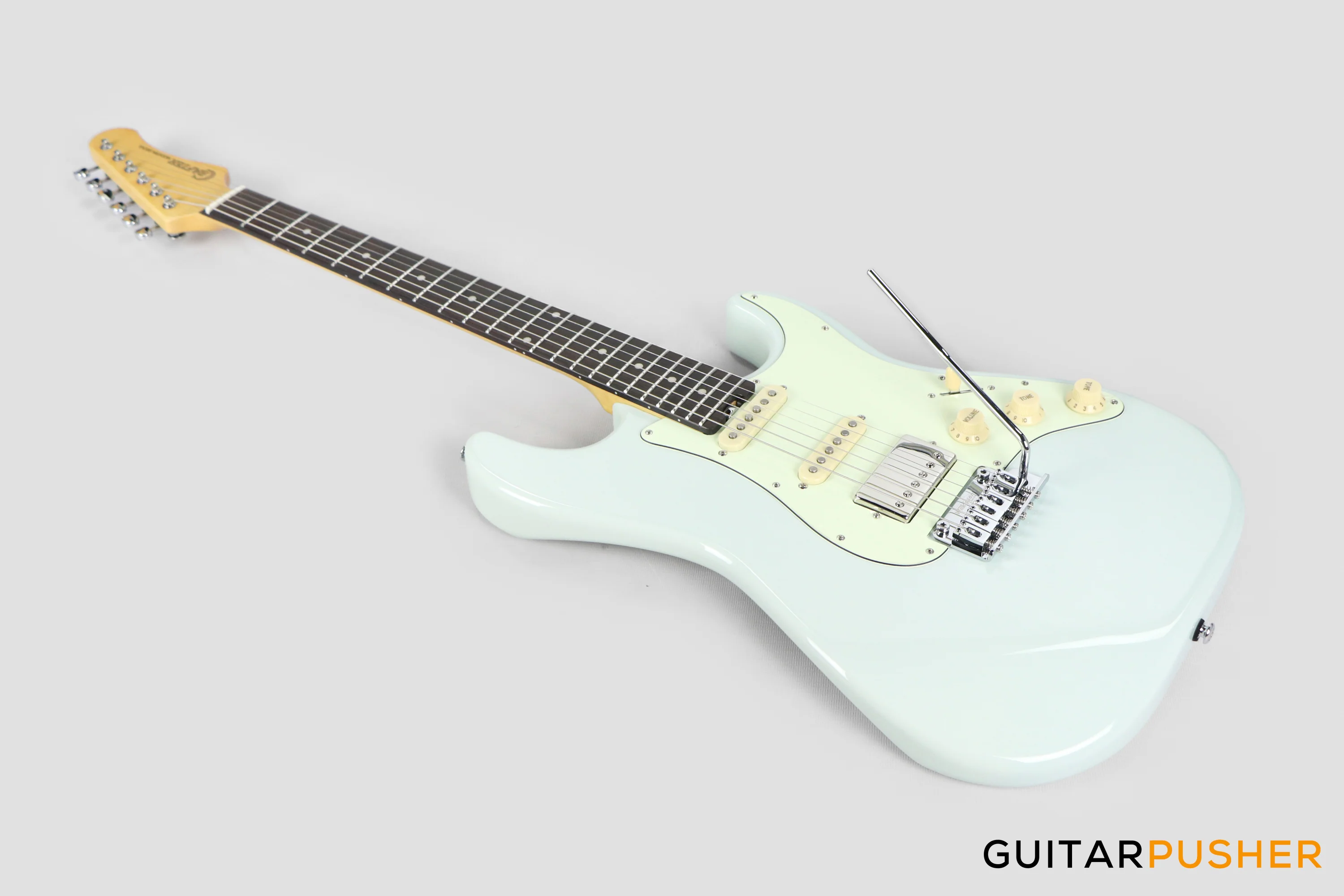 Crafter Guitars Modern Seoul S RS DB, S-Style HSS Electric Guitar, Maple Neck/Rosewood Fingerboard, w/ Gig Bag - Day Blue - Image 10