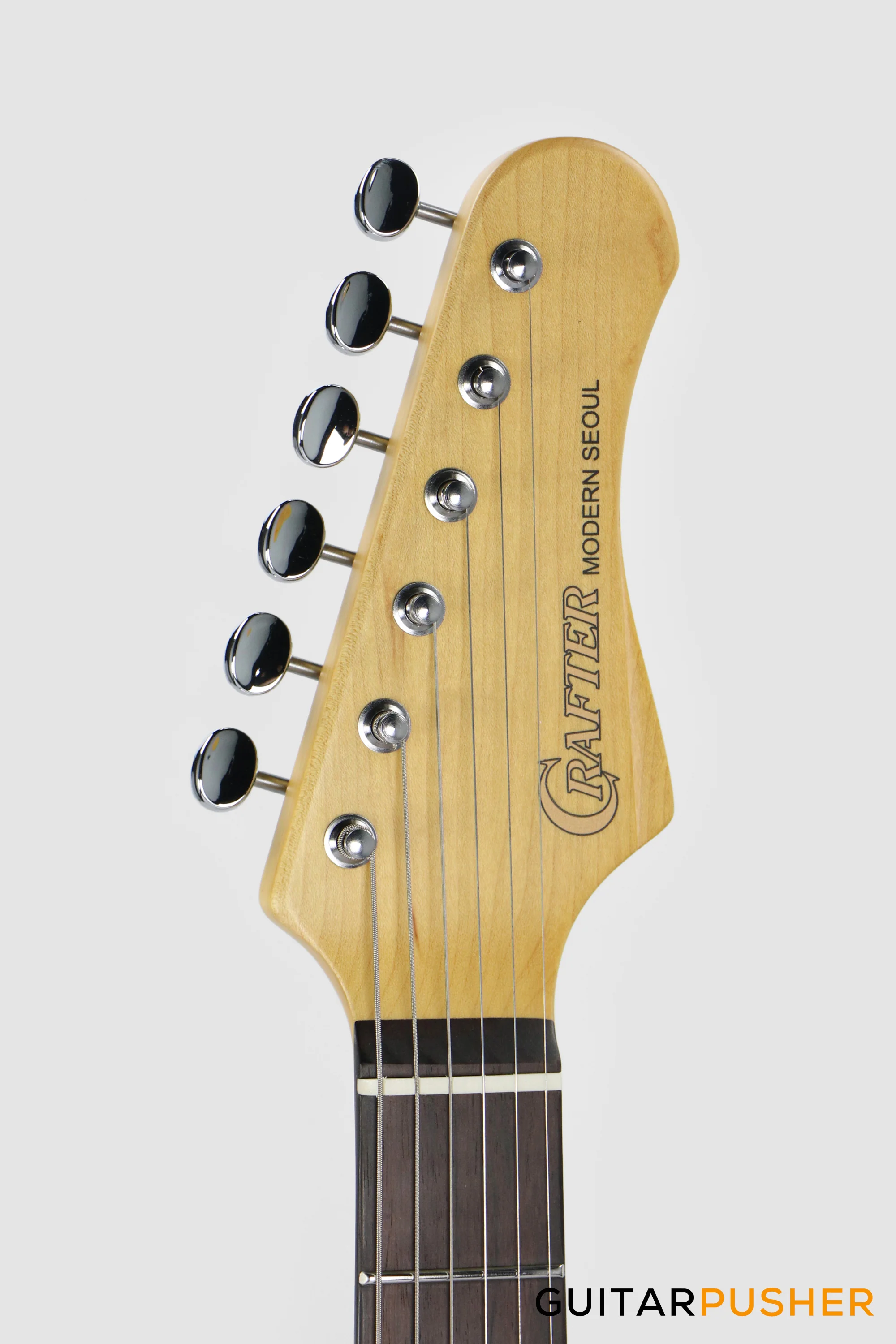 Crafter Guitars Modern Seoul S RS DB, S-Style HSS Electric Guitar, Maple Neck/Rosewood Fingerboard, w/ Gig Bag - Day Blue - Image 6