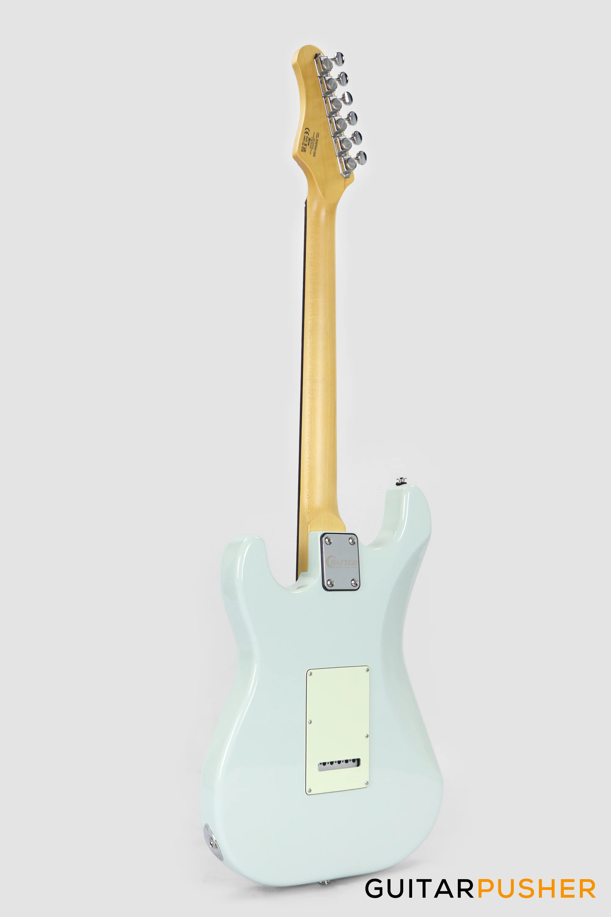 Crafter Guitars Modern Seoul S RS DB, S-Style HSS Electric Guitar, Maple Neck/Rosewood Fingerboard, w/ Gig Bag - Day Blue - Image 7