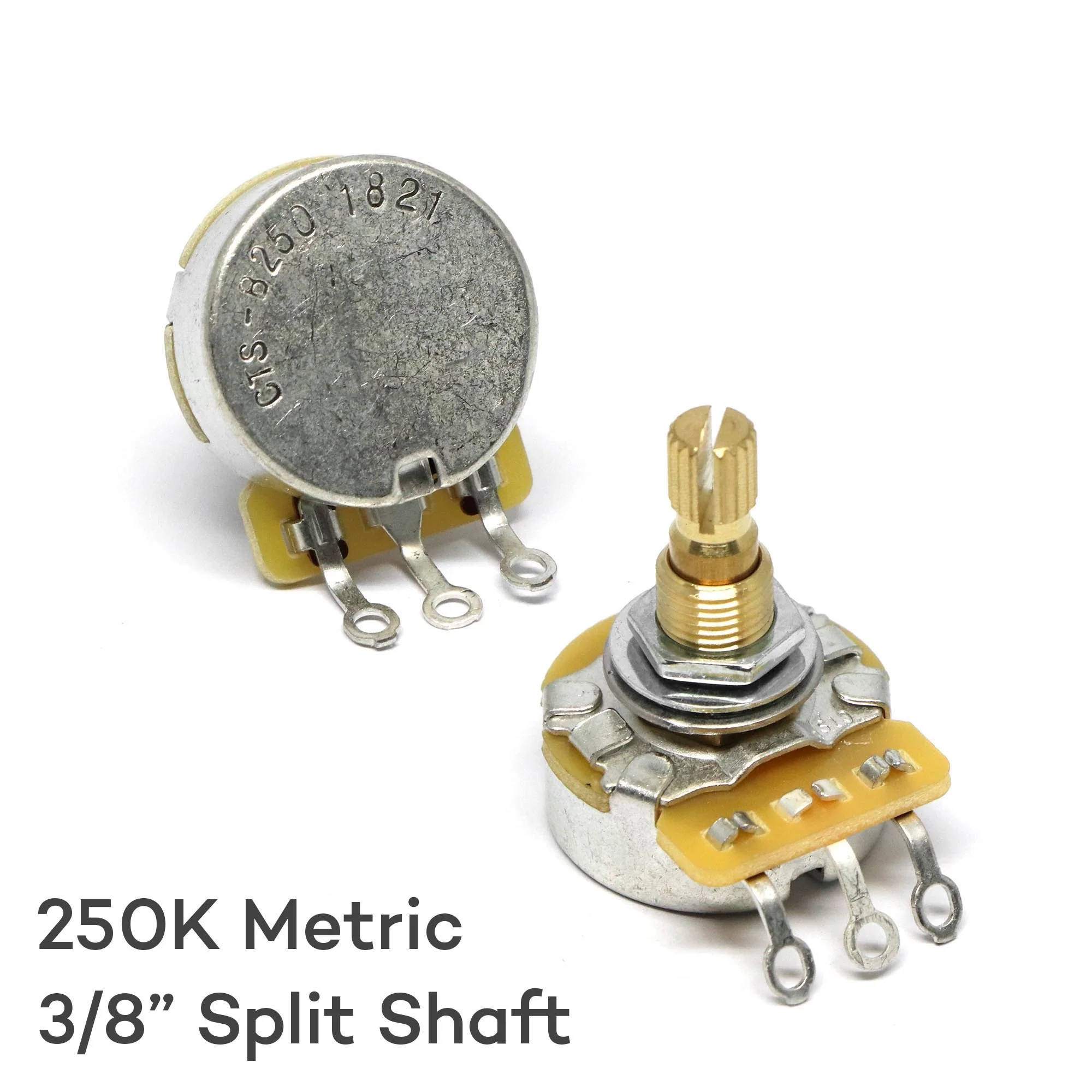 CTS 250k Potentiometer Metric 8mm hole 3/8 inch Tall - Image 3