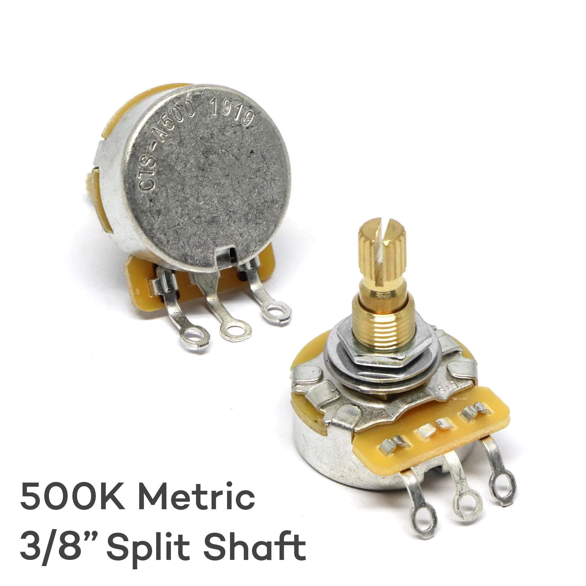 CTS 500k Potentiometer Metric 8mm hole 3/8 inch Tall - Image 2